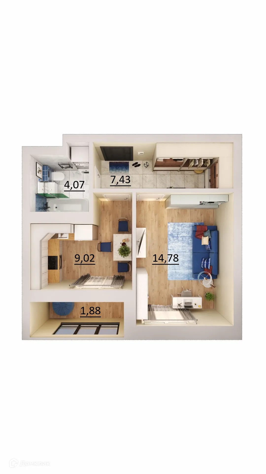 Фото квартиры в ЖК Мой Ритм