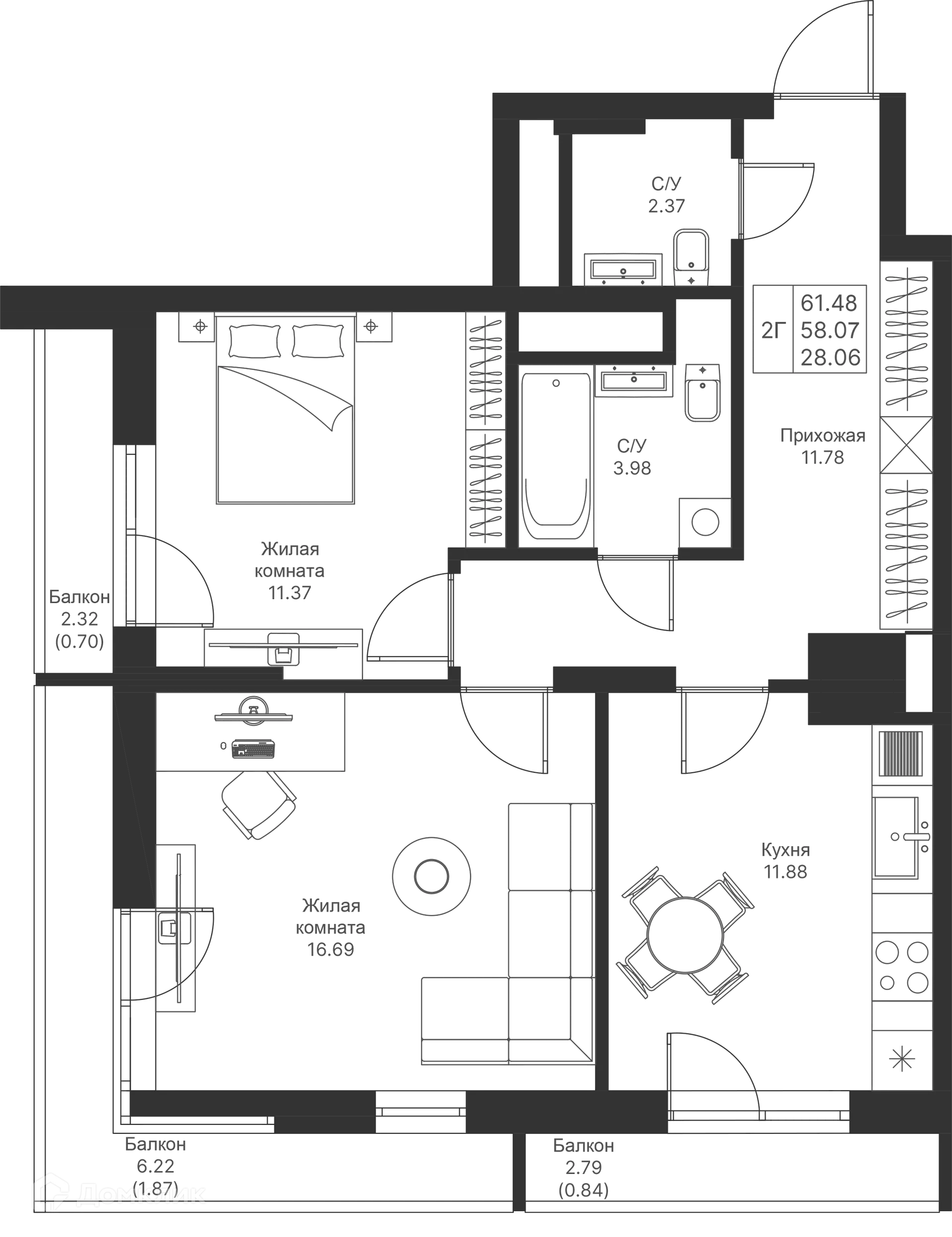 Фото квартиры в ЖК Мой Ритм
