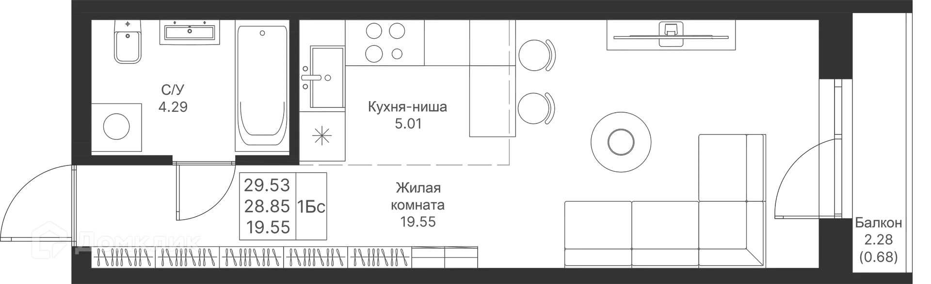 Фото квартиры в ЖК Мой Ритм