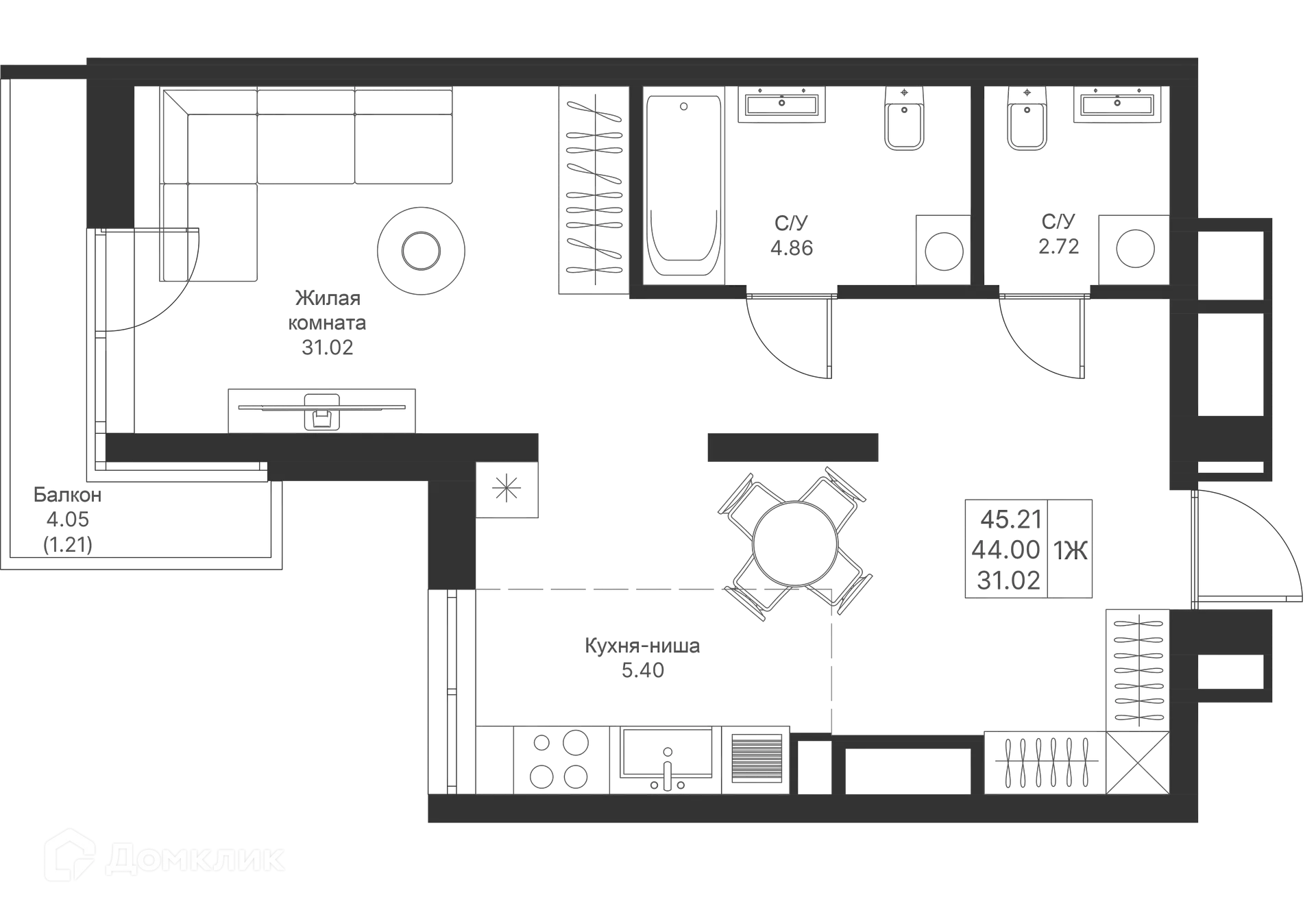 Фото квартиры в ЖК Мой Ритм