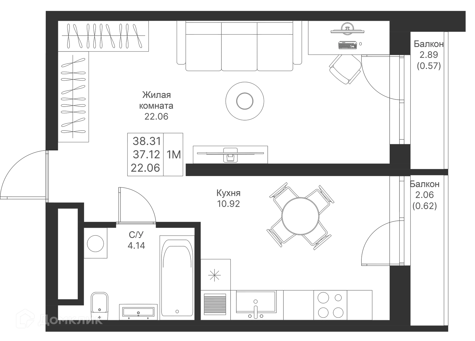 Фото квартиры в ЖК Мой Ритм