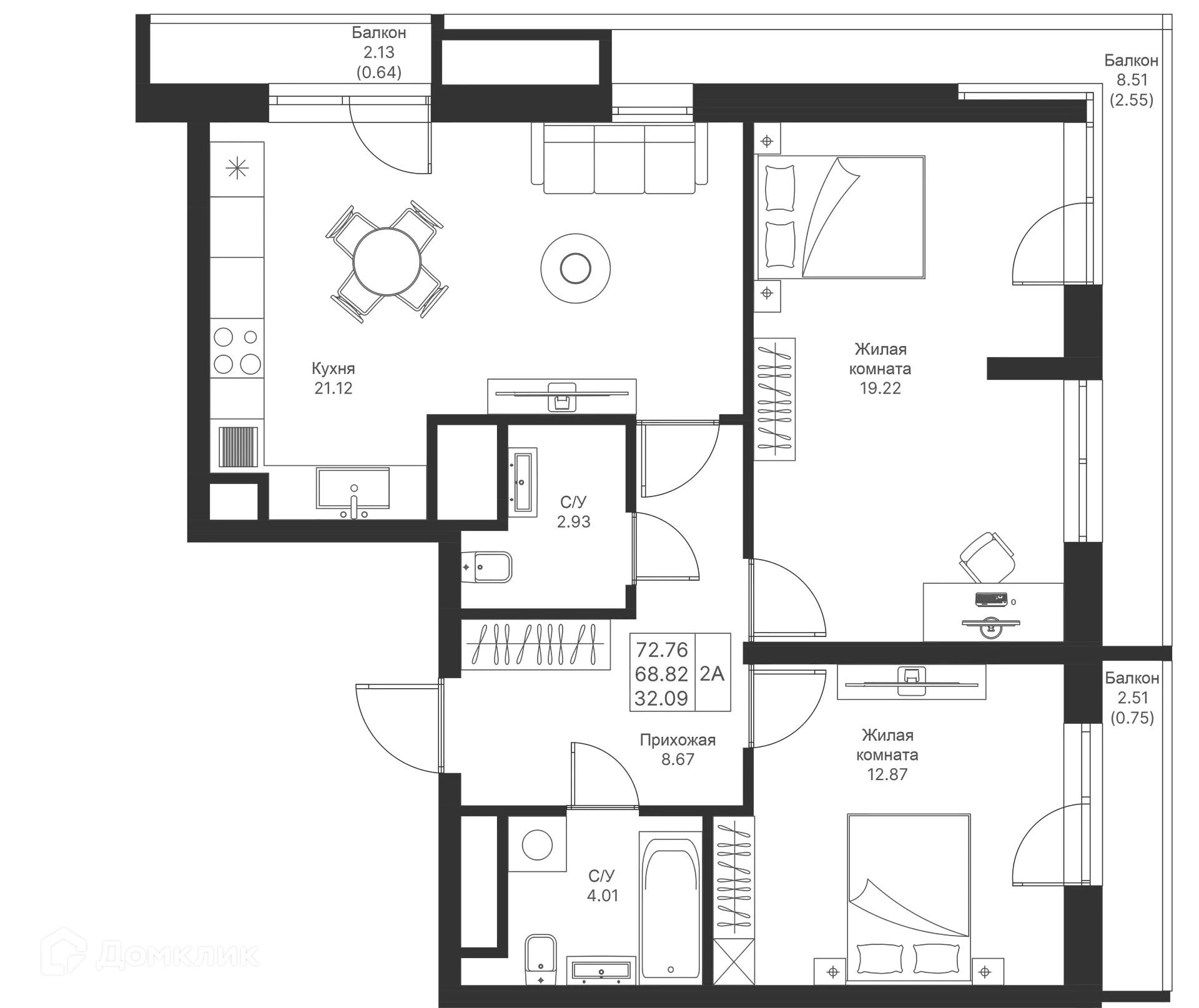 Фото квартиры в ЖК Мой Ритм