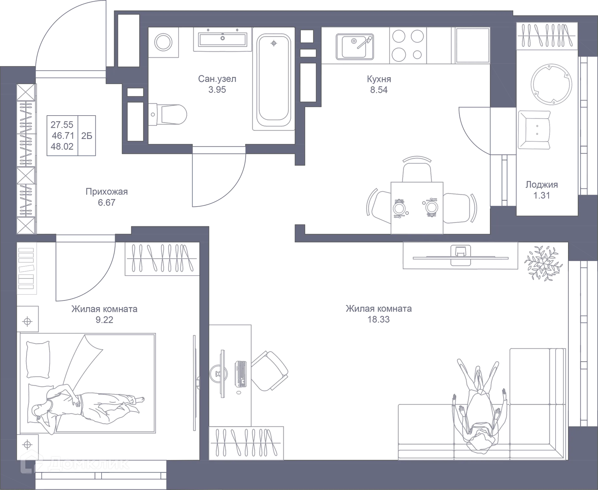 Фото квартиры в ЖК Мой Ритм