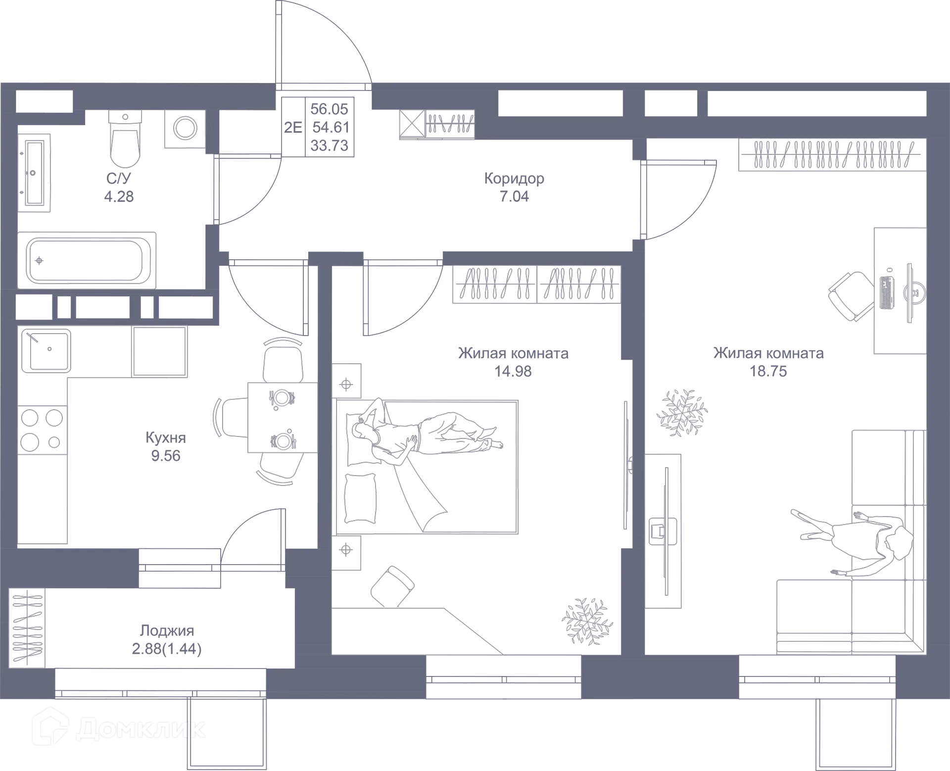 Фото квартиры в ЖК Мой Ритм