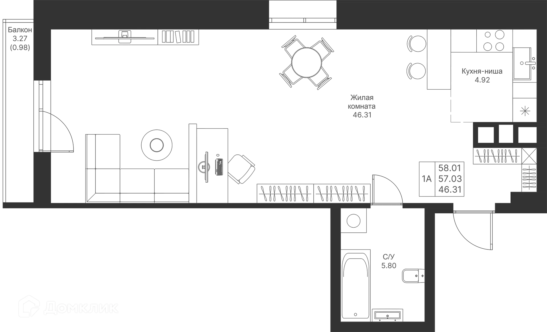 Фото квартиры в ЖК Мой Ритм