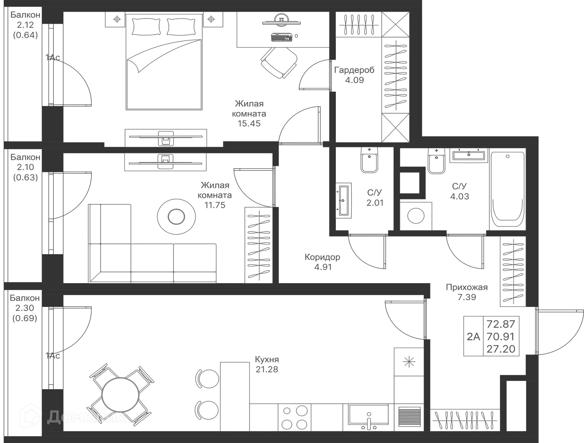 Фото квартиры в ЖК Мой Ритм