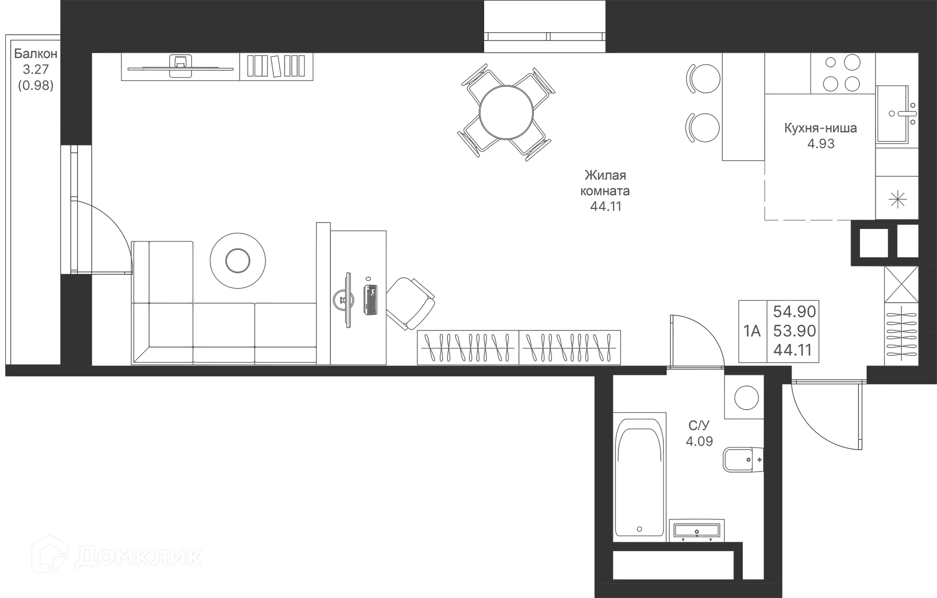 Фото квартиры в ЖК Мой Ритм