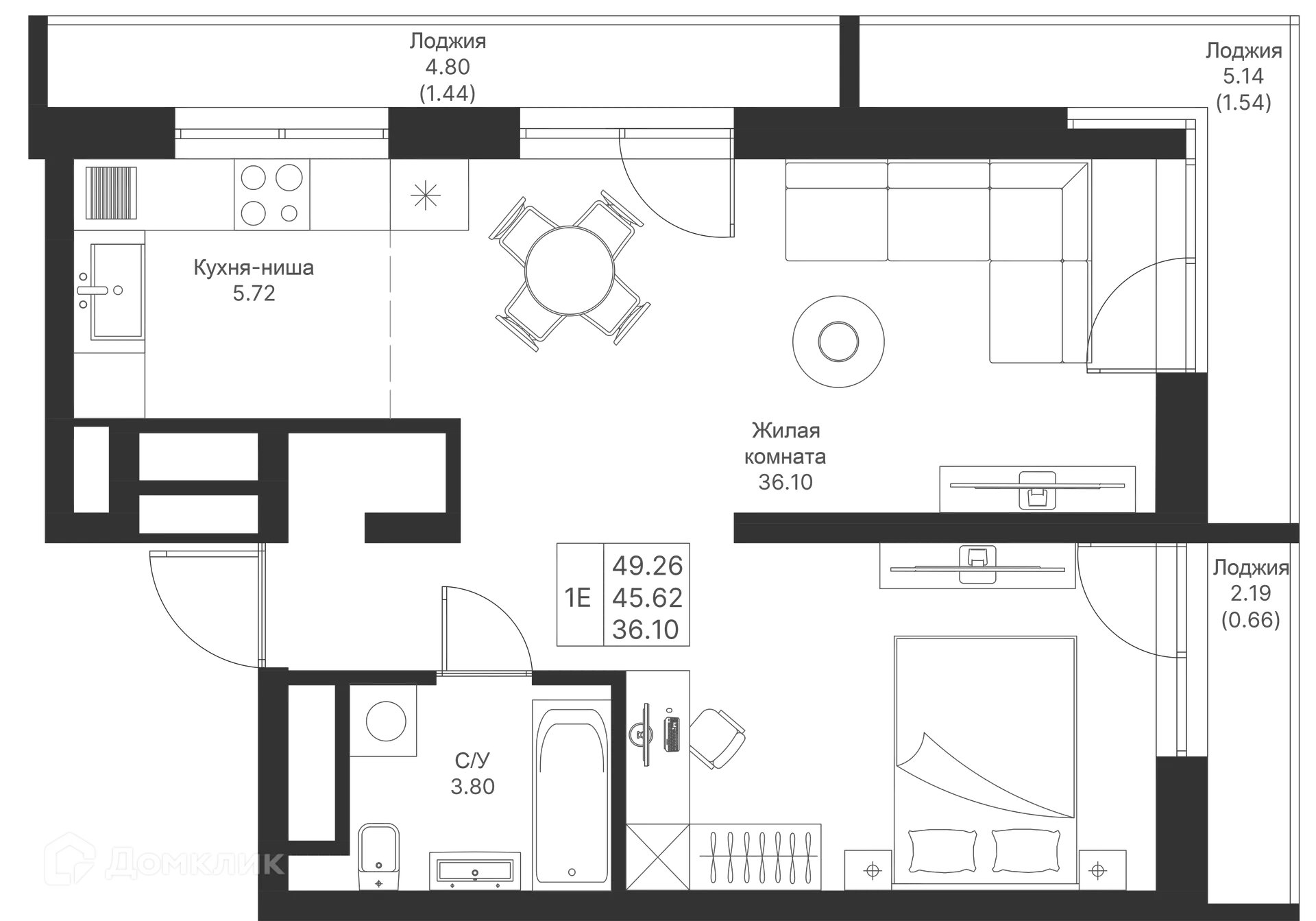 Фото квартиры в ЖК Мой Ритм