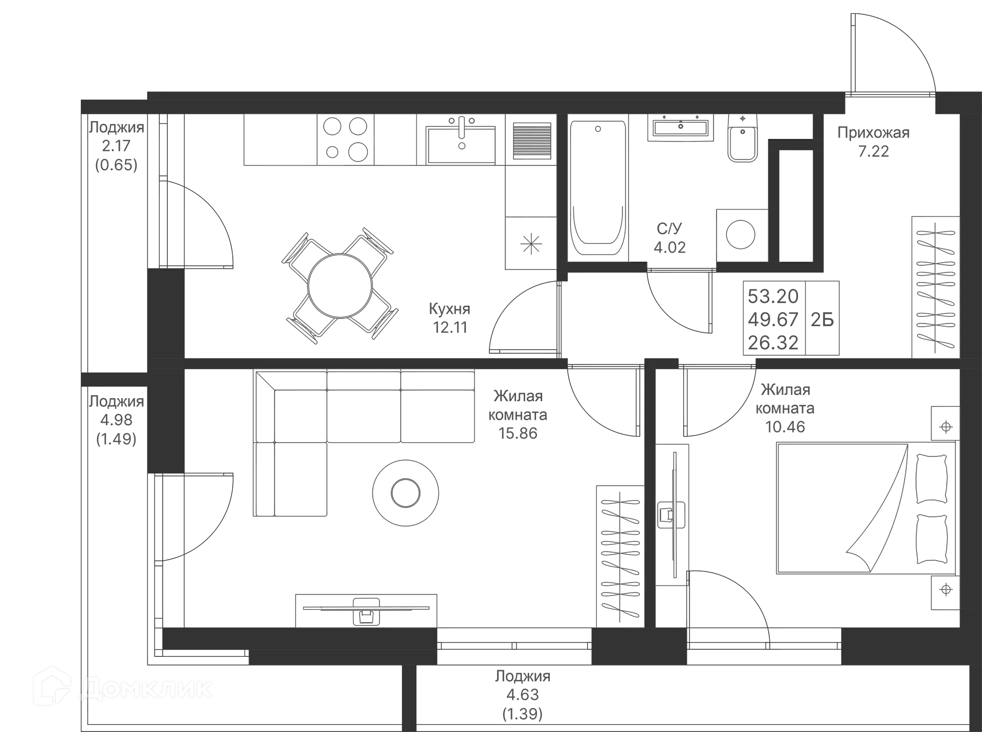 Фото квартиры в ЖК Мой Ритм