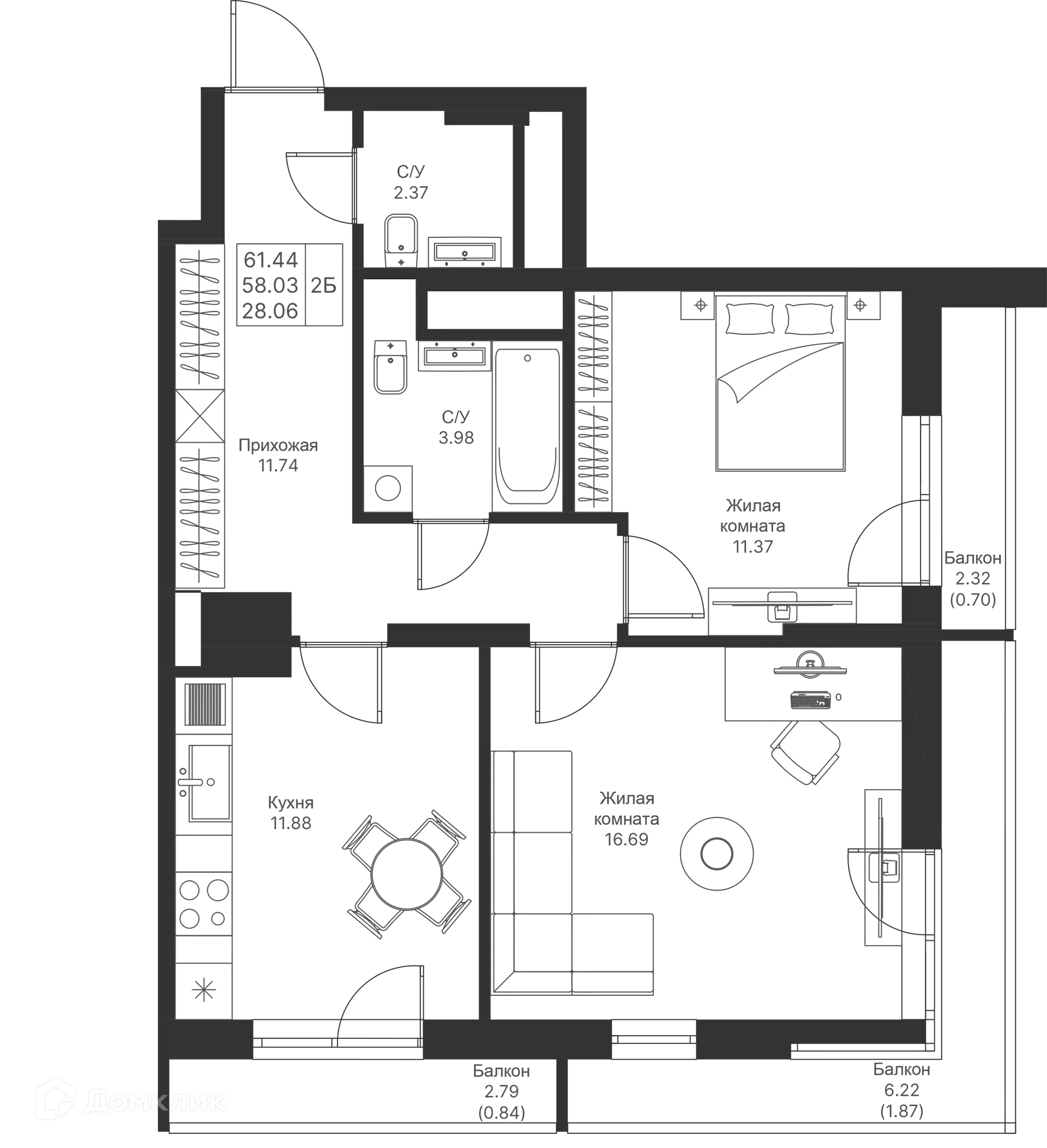 Фото квартиры в ЖК Мой Ритм