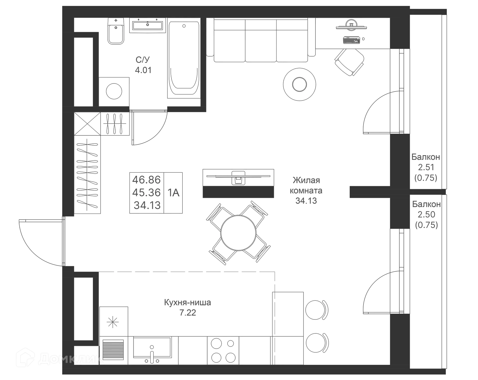Фото квартиры в ЖК Мой Ритм
