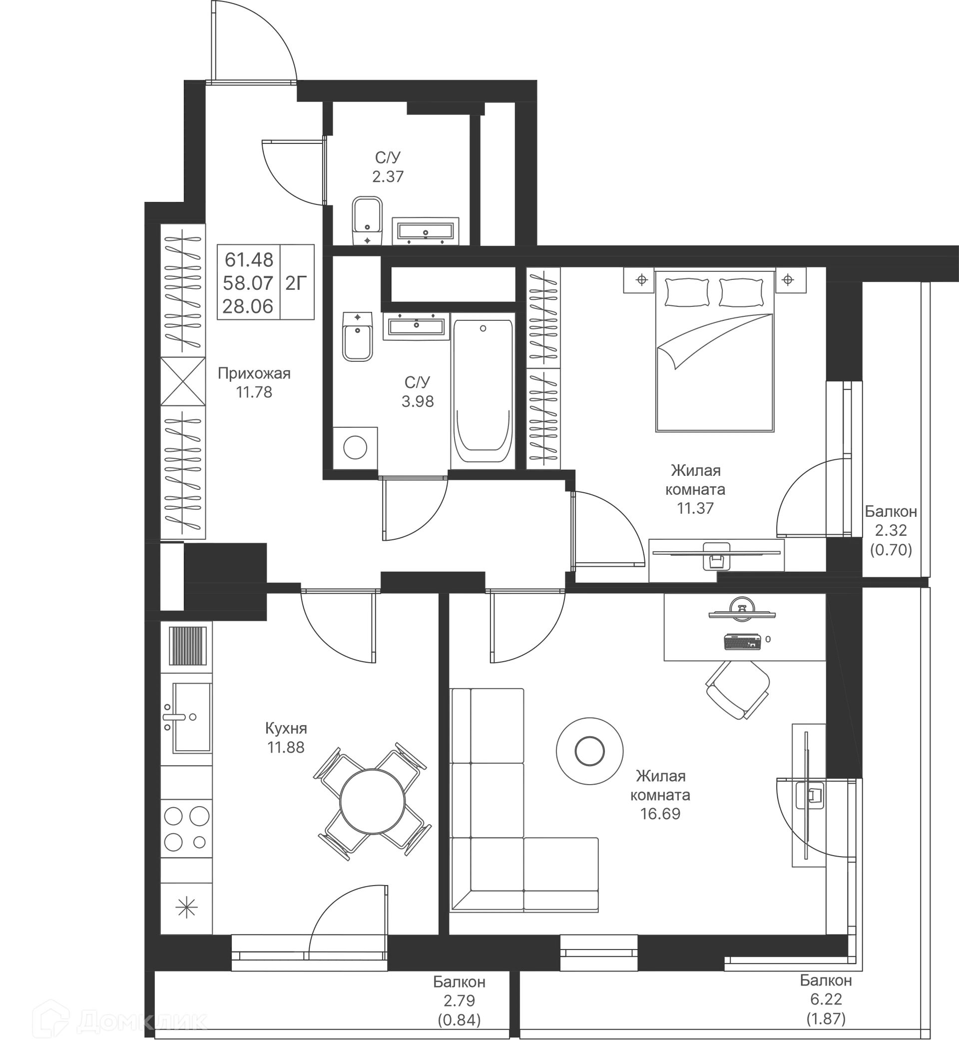 Фото квартиры в ЖК Мой Ритм
