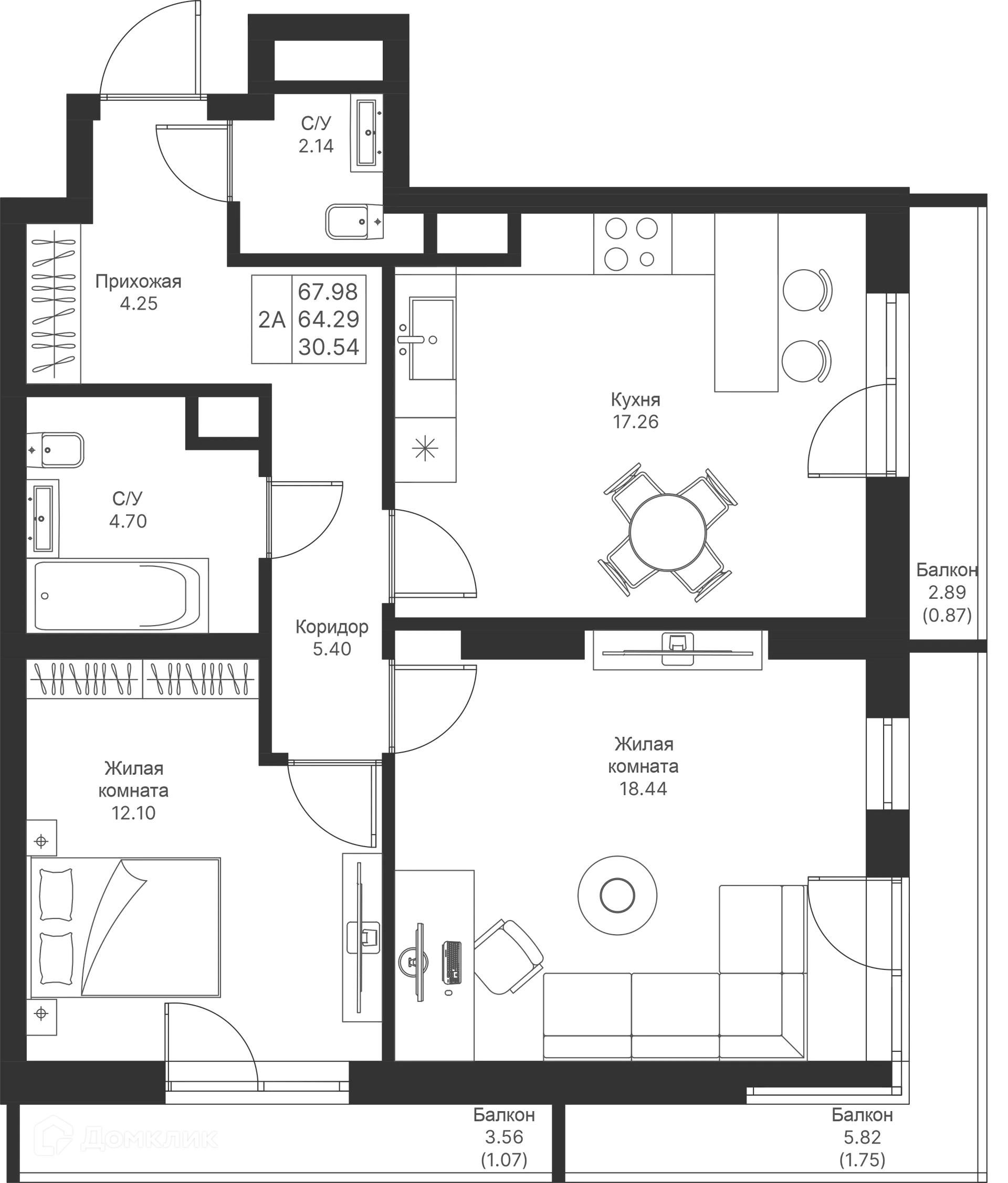Фото квартиры в ЖК Мой Ритм