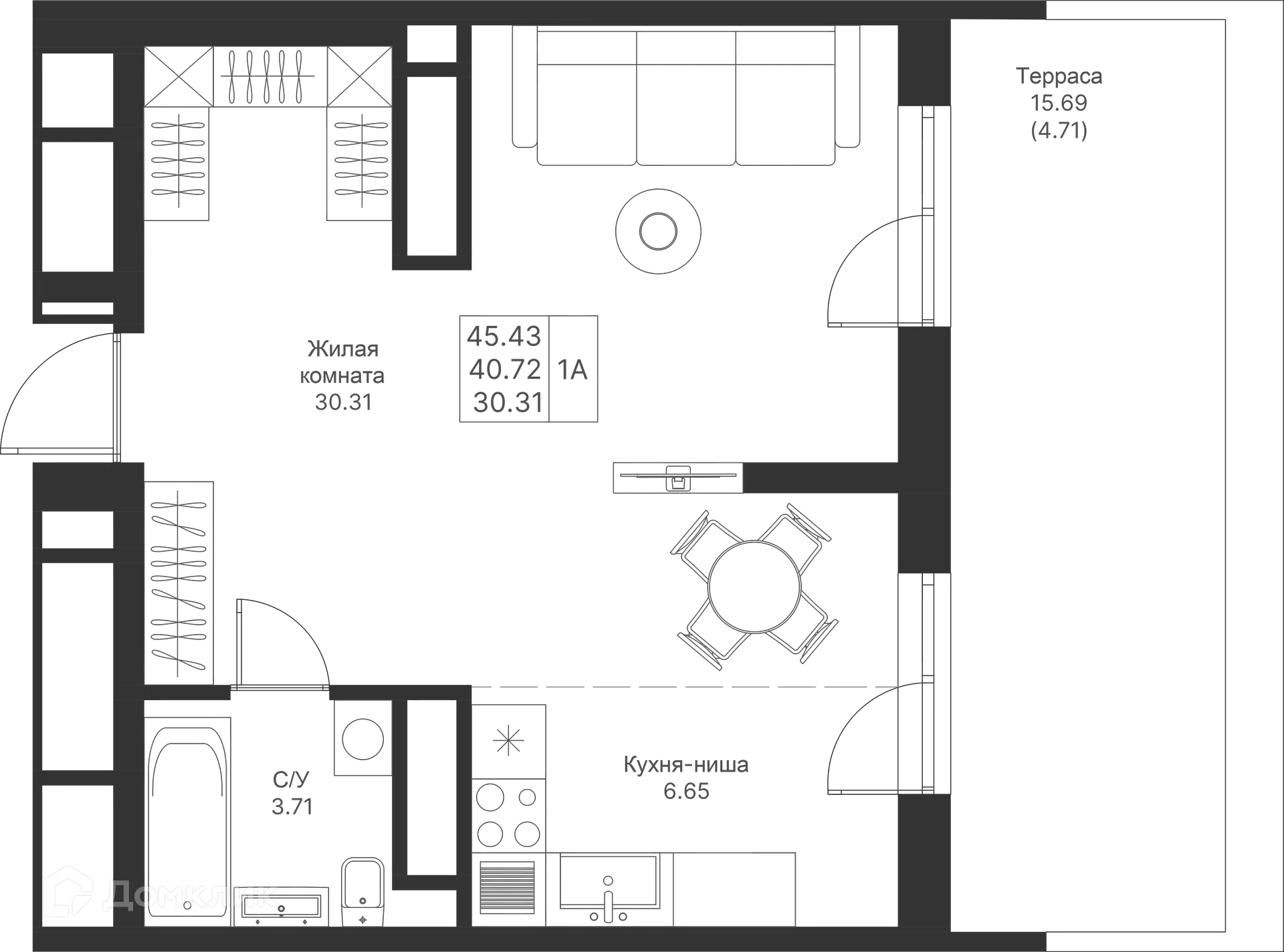 Фото квартиры в ЖК Мой Ритм