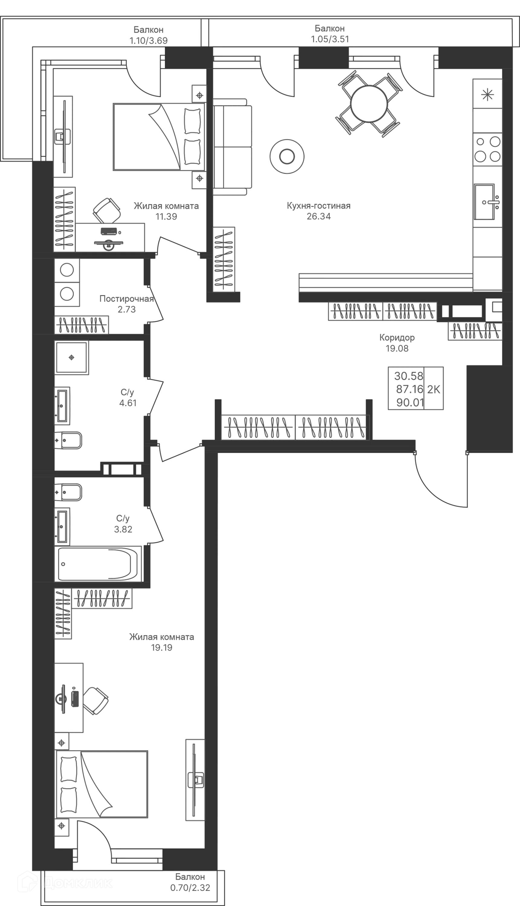 Фото квартиры в ЖК Мой Ритм