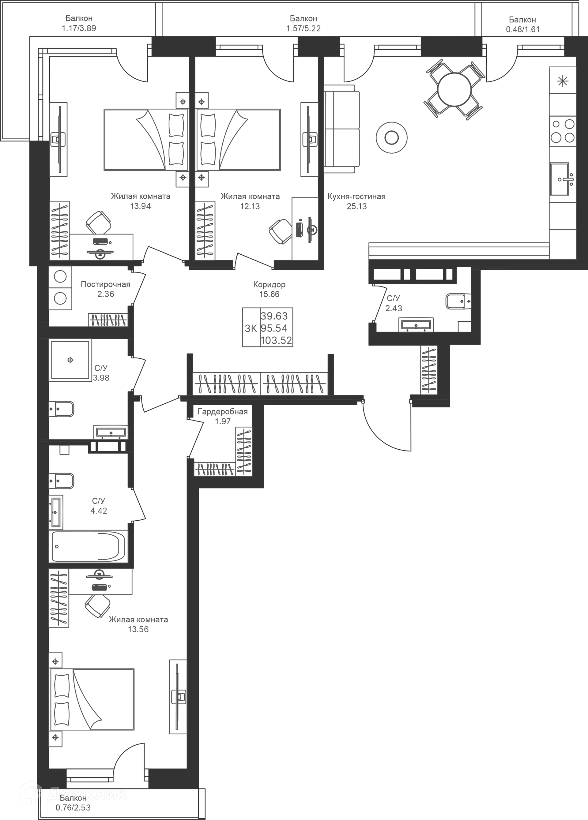 Фото квартиры в ЖК Мой Ритм