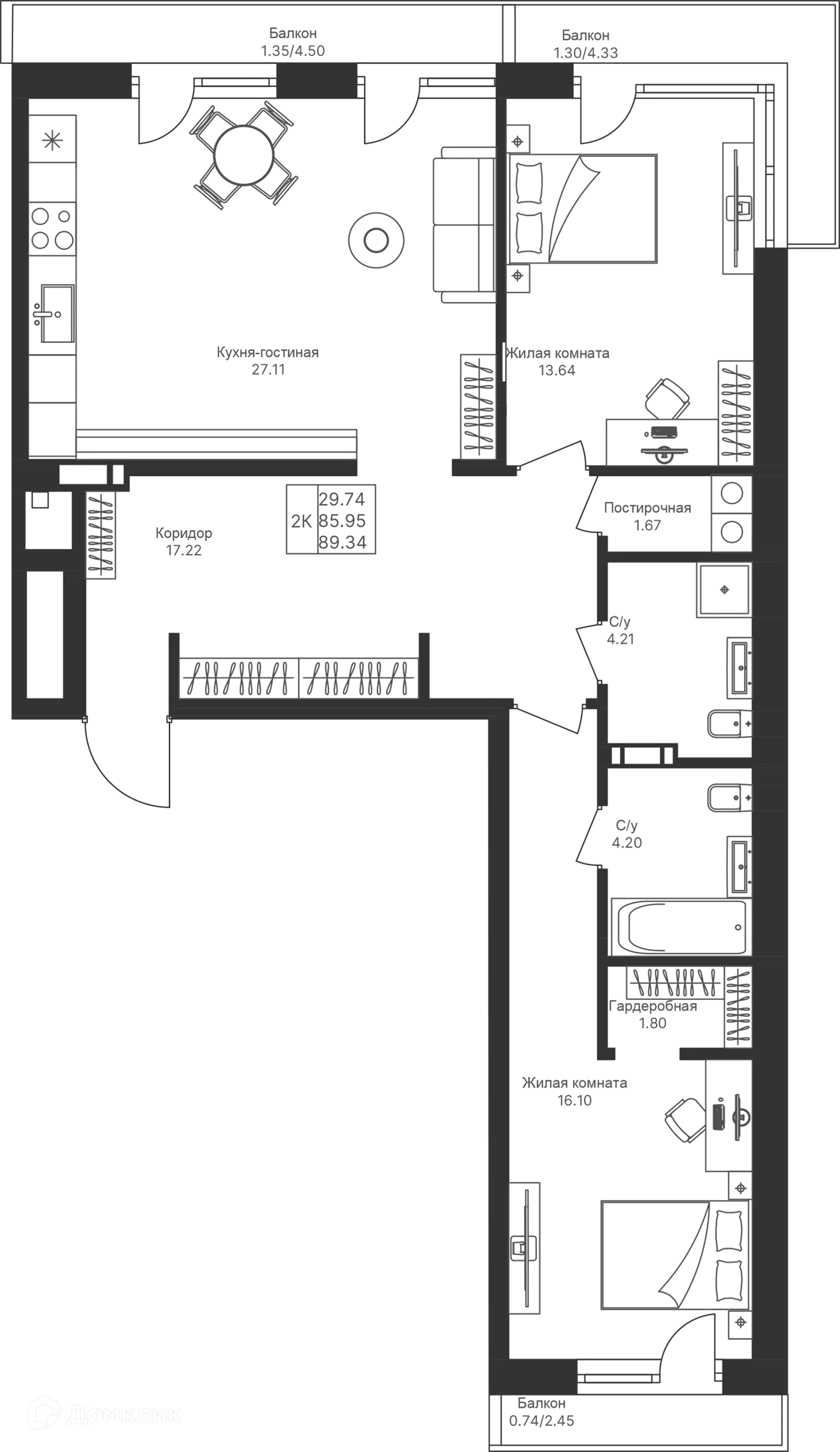 Фото квартиры в ЖК Мой Ритм