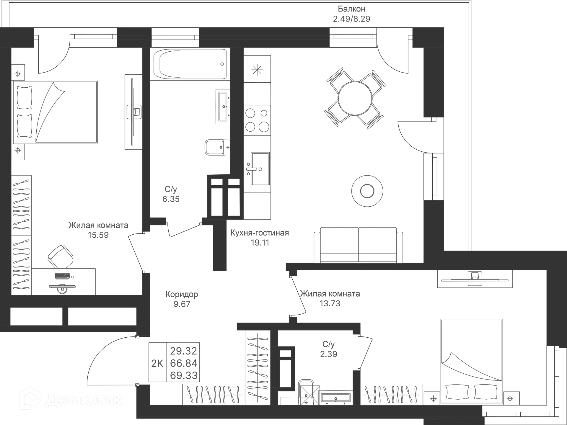 Фото квартиры в ЖК Мой Ритм