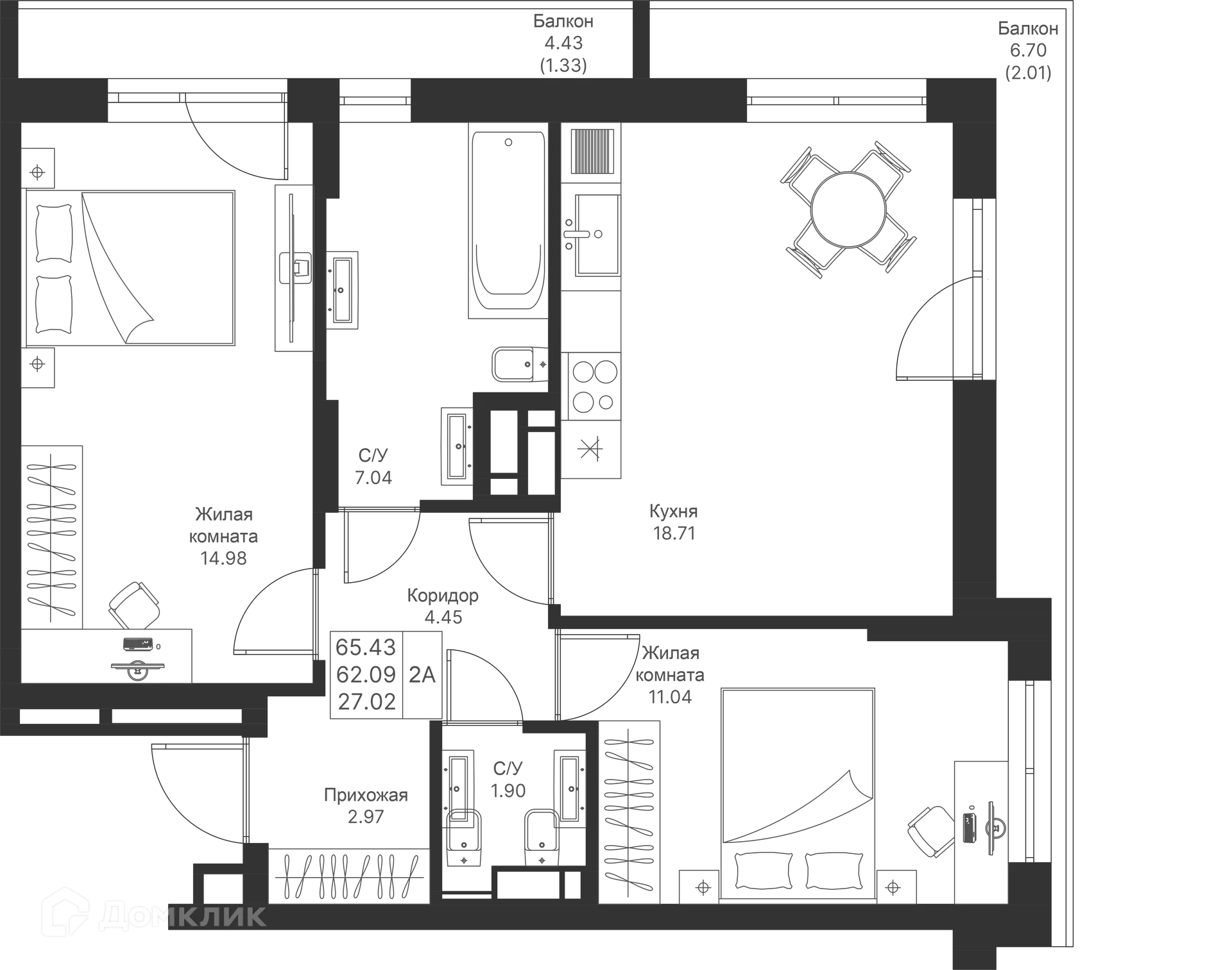 Фото квартиры в ЖК Мой Ритм