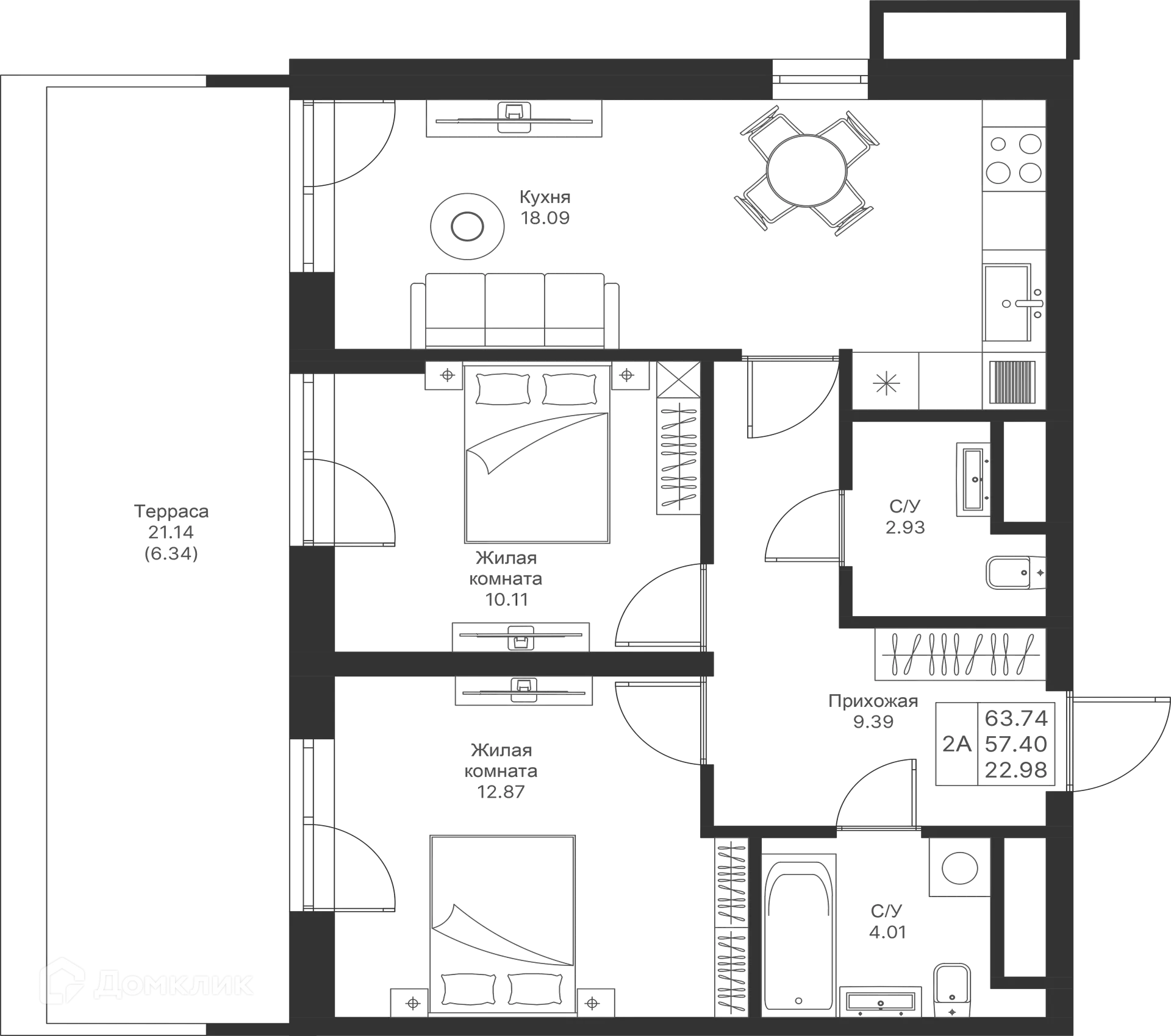 Фото квартиры в ЖК Мой Ритм