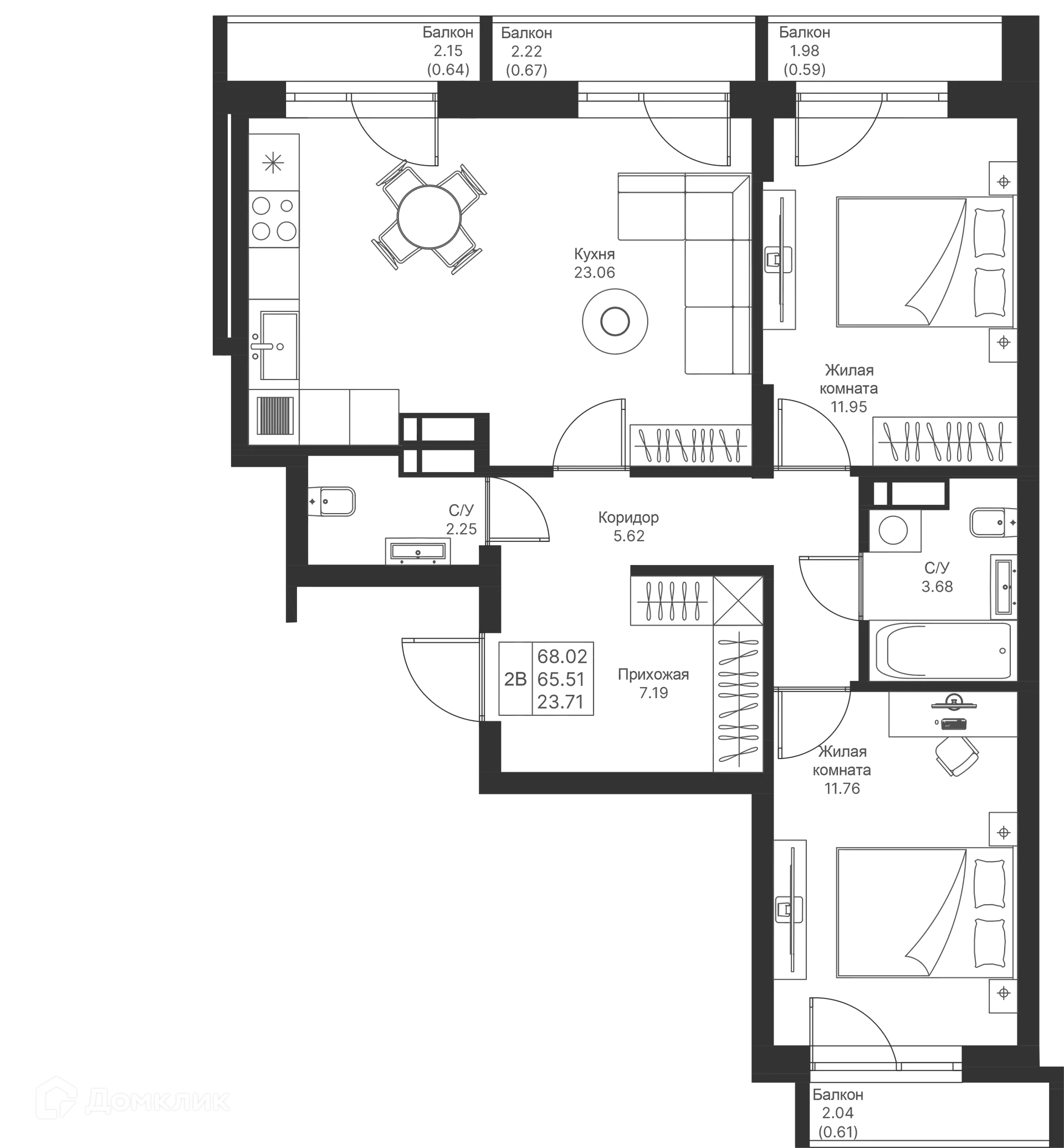 Фото квартиры в ЖК Мой Ритм