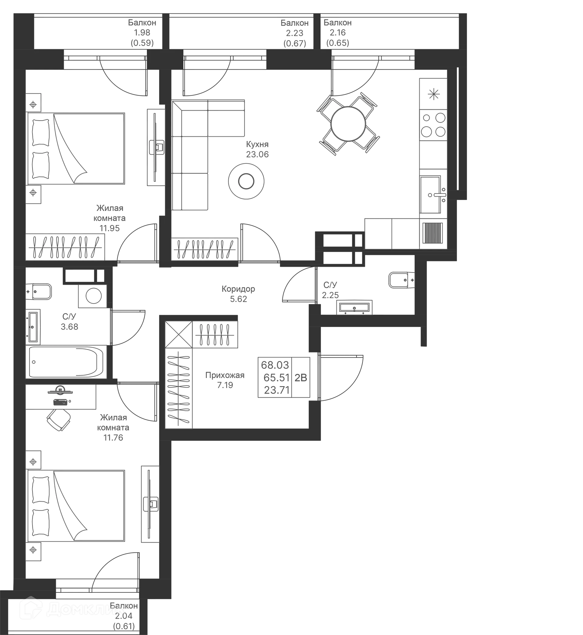 Фото квартиры в ЖК Мой Ритм
