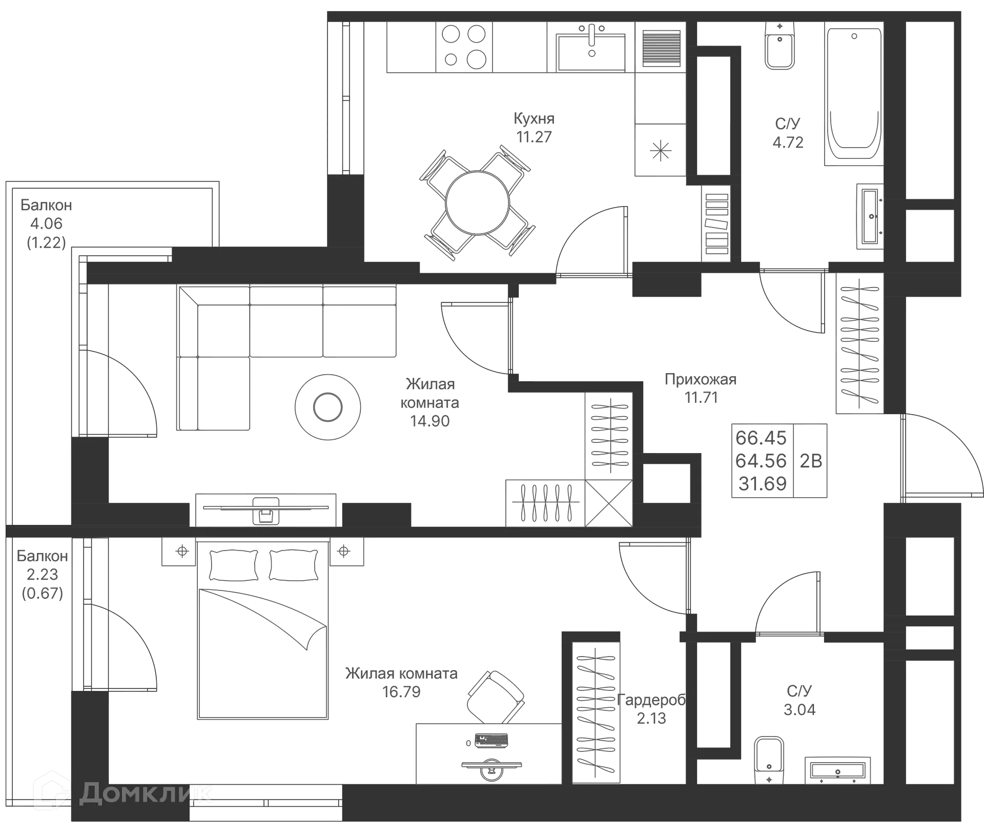 Фото квартиры в ЖК Мой Ритм