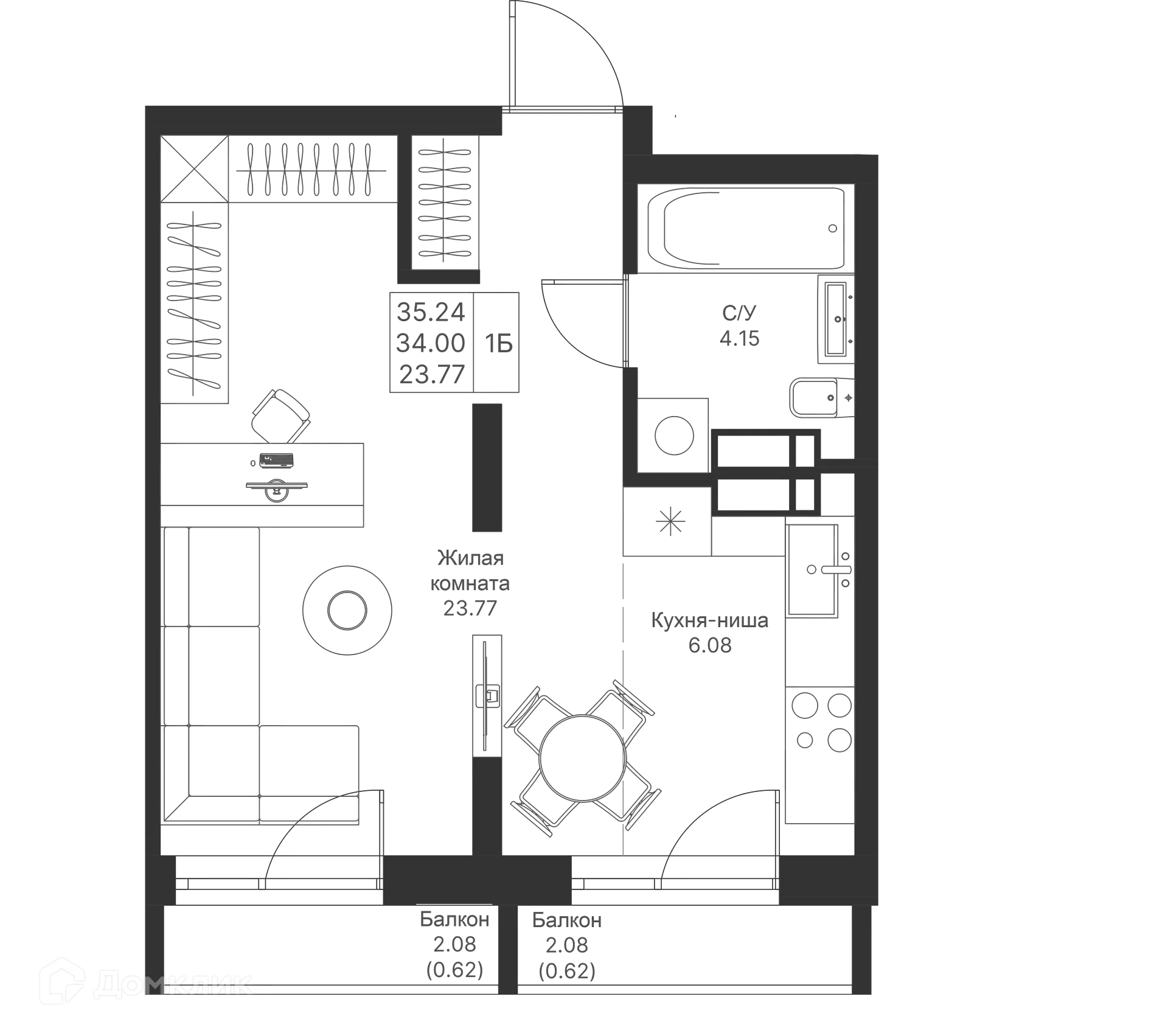 Фото квартиры в ЖК Мой Ритм
