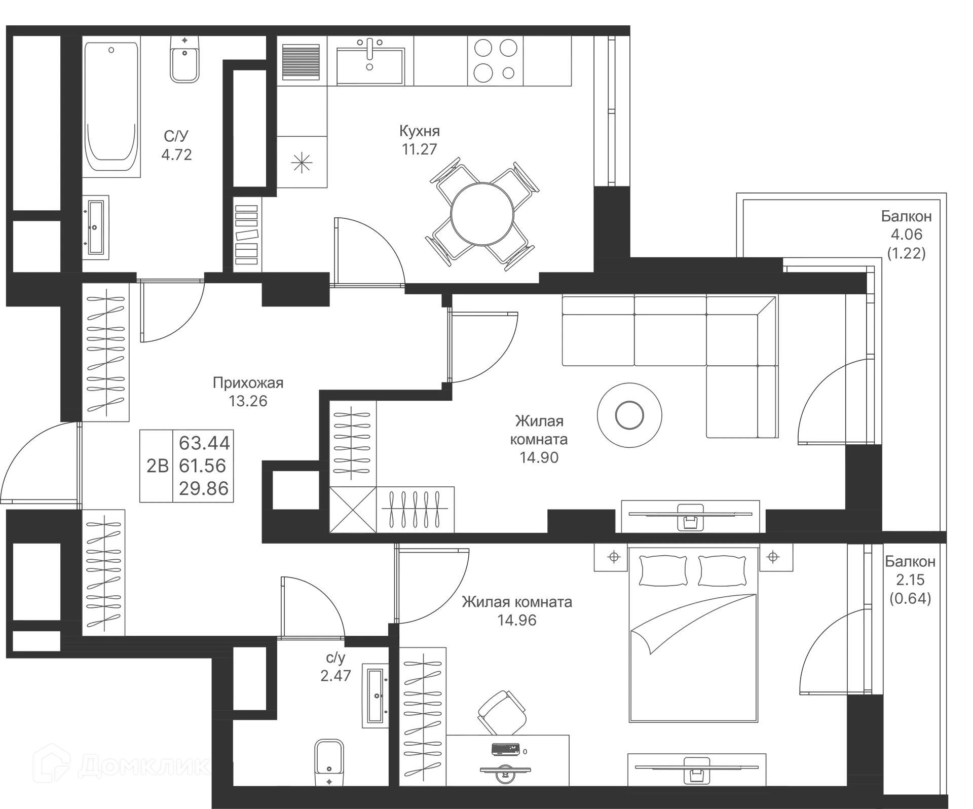 Фото квартиры в ЖК Мой Ритм