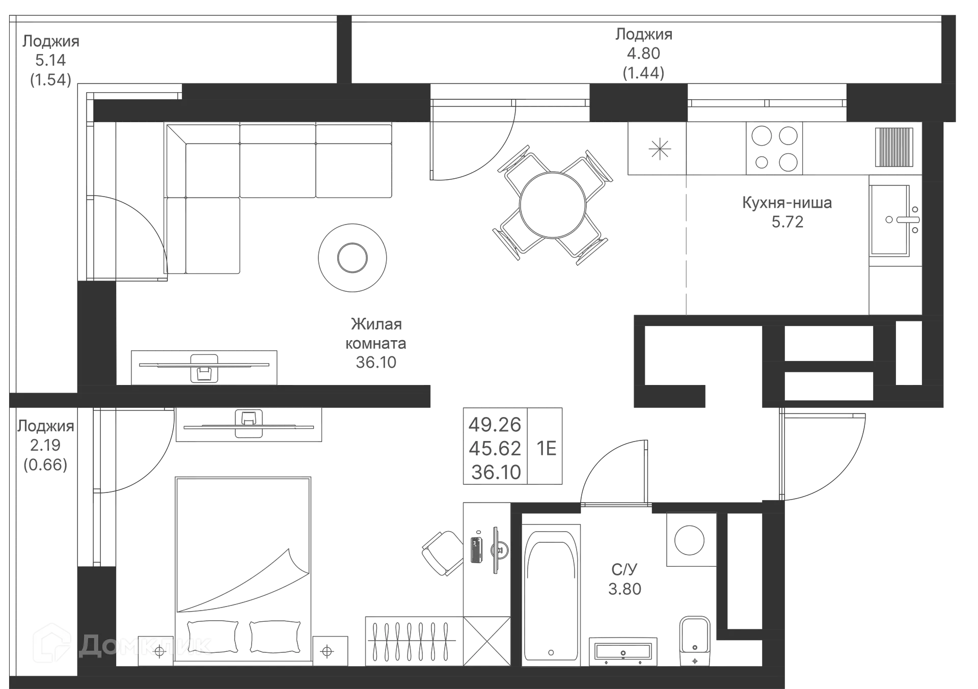 Фото квартиры в ЖК Мой Ритм