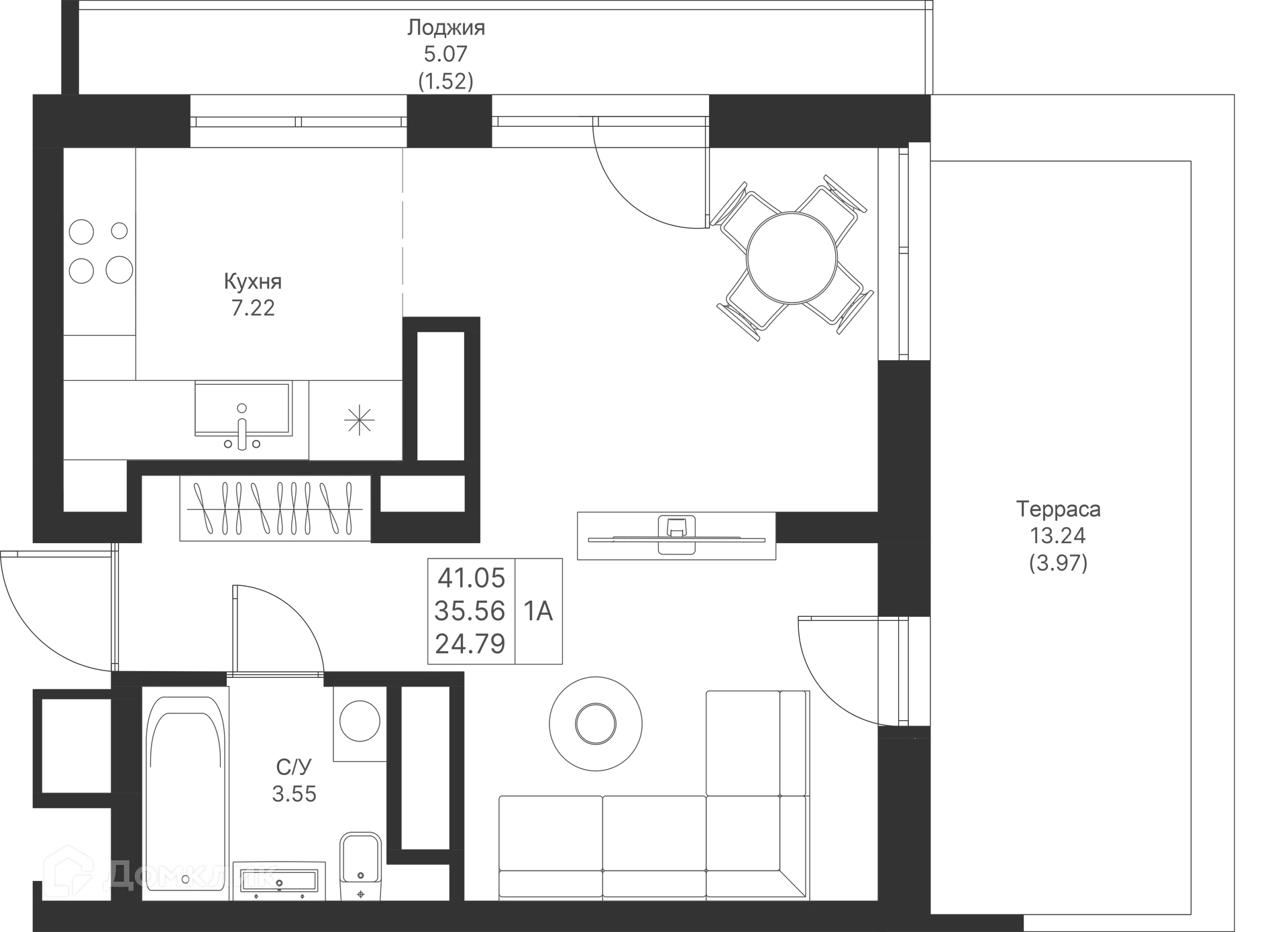 Фото квартиры в ЖК Мой Ритм