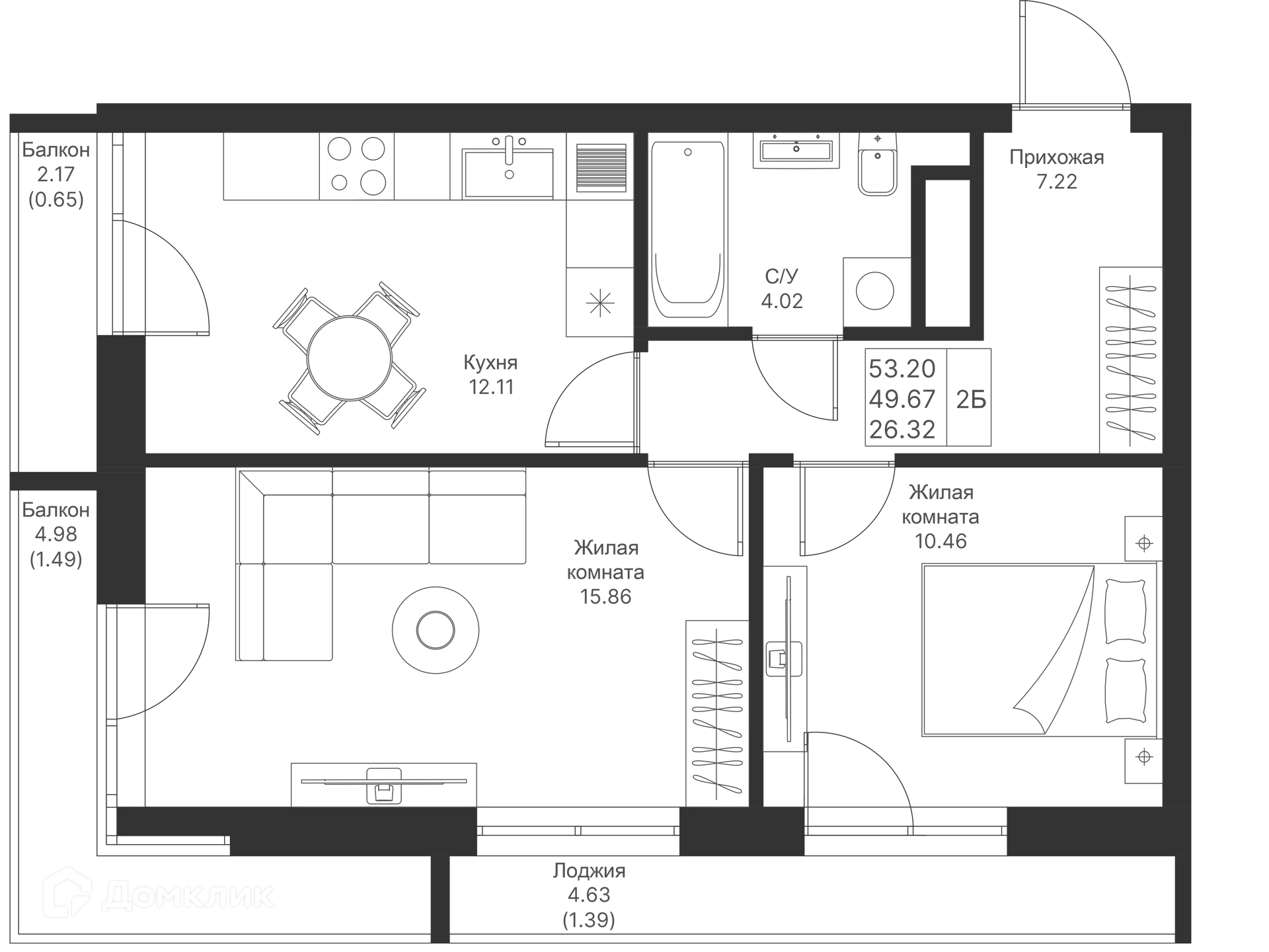 Фото квартиры в ЖК Мой Ритм