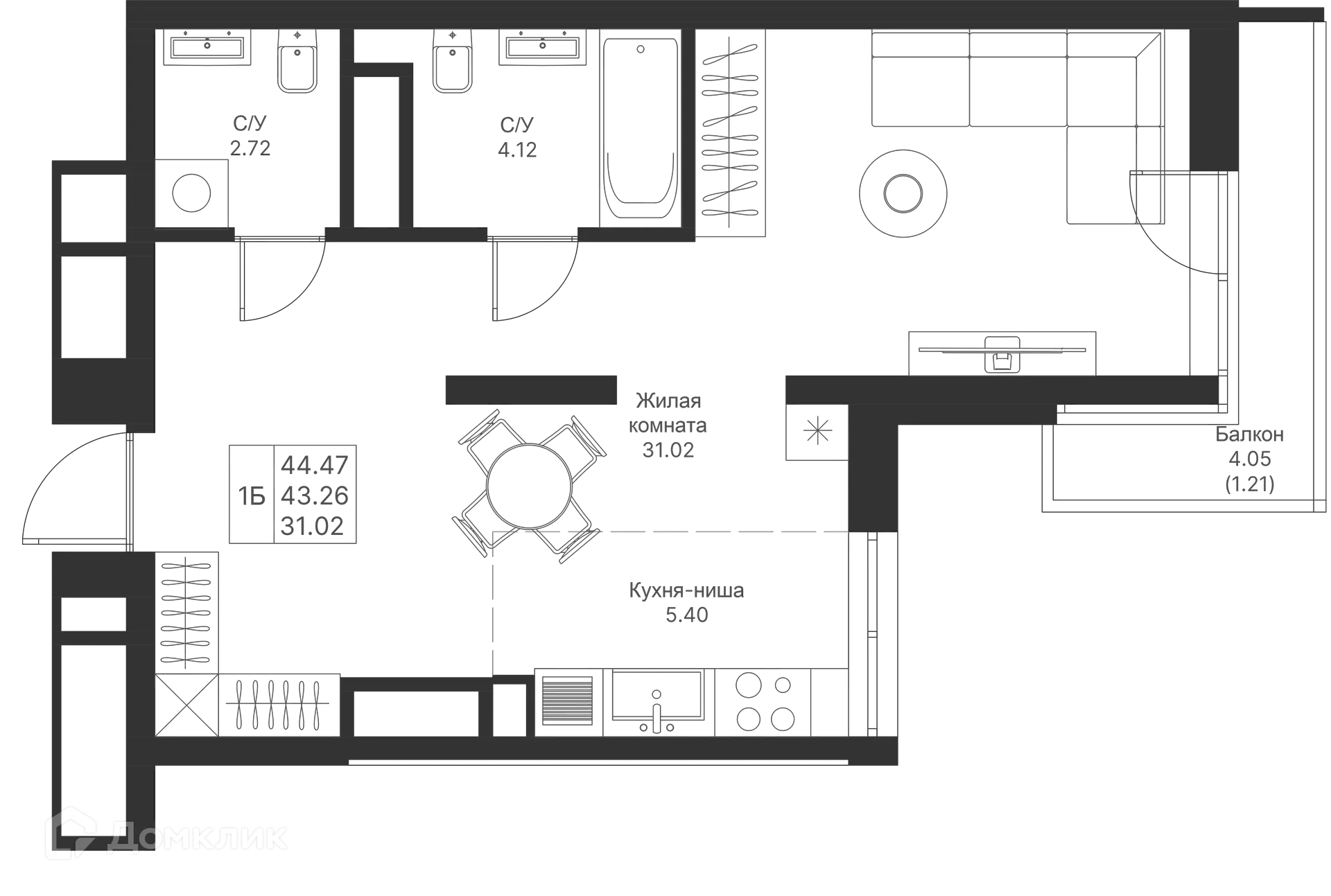 Фото квартиры в ЖК Мой Ритм