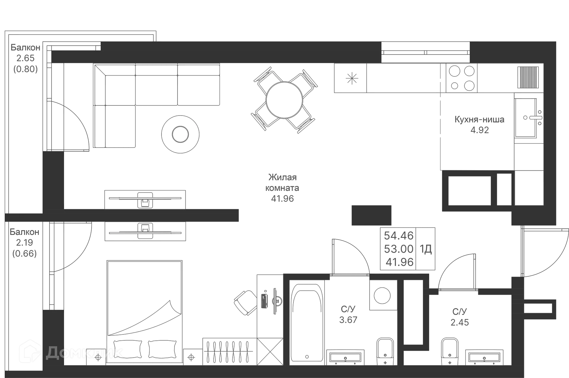 Фото квартиры в ЖК Мой Ритм
