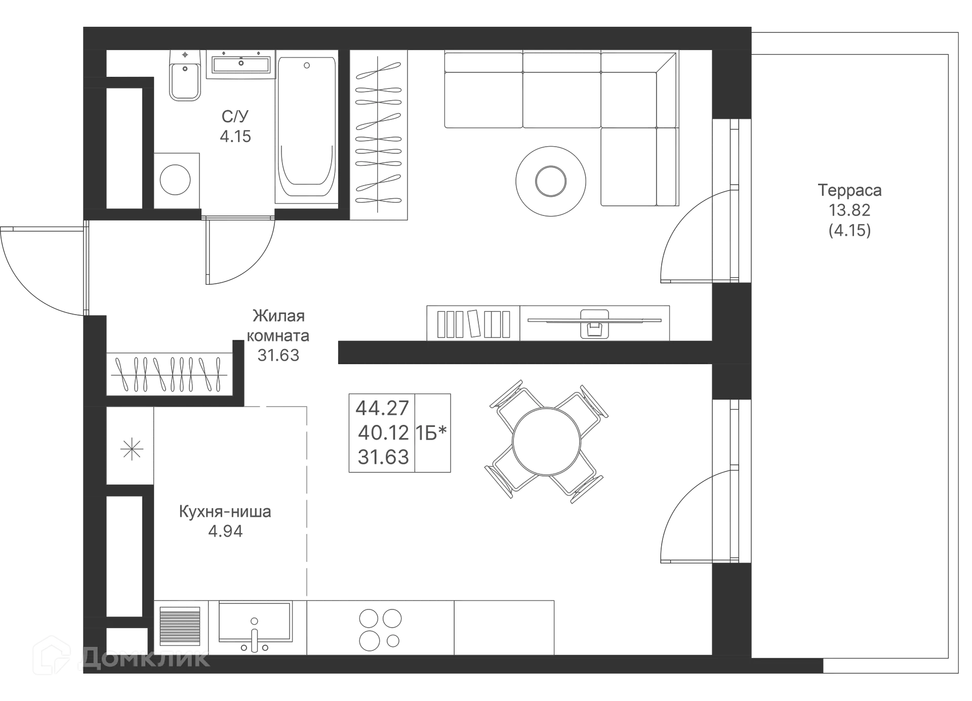 Фото квартиры в ЖК Мой Ритм