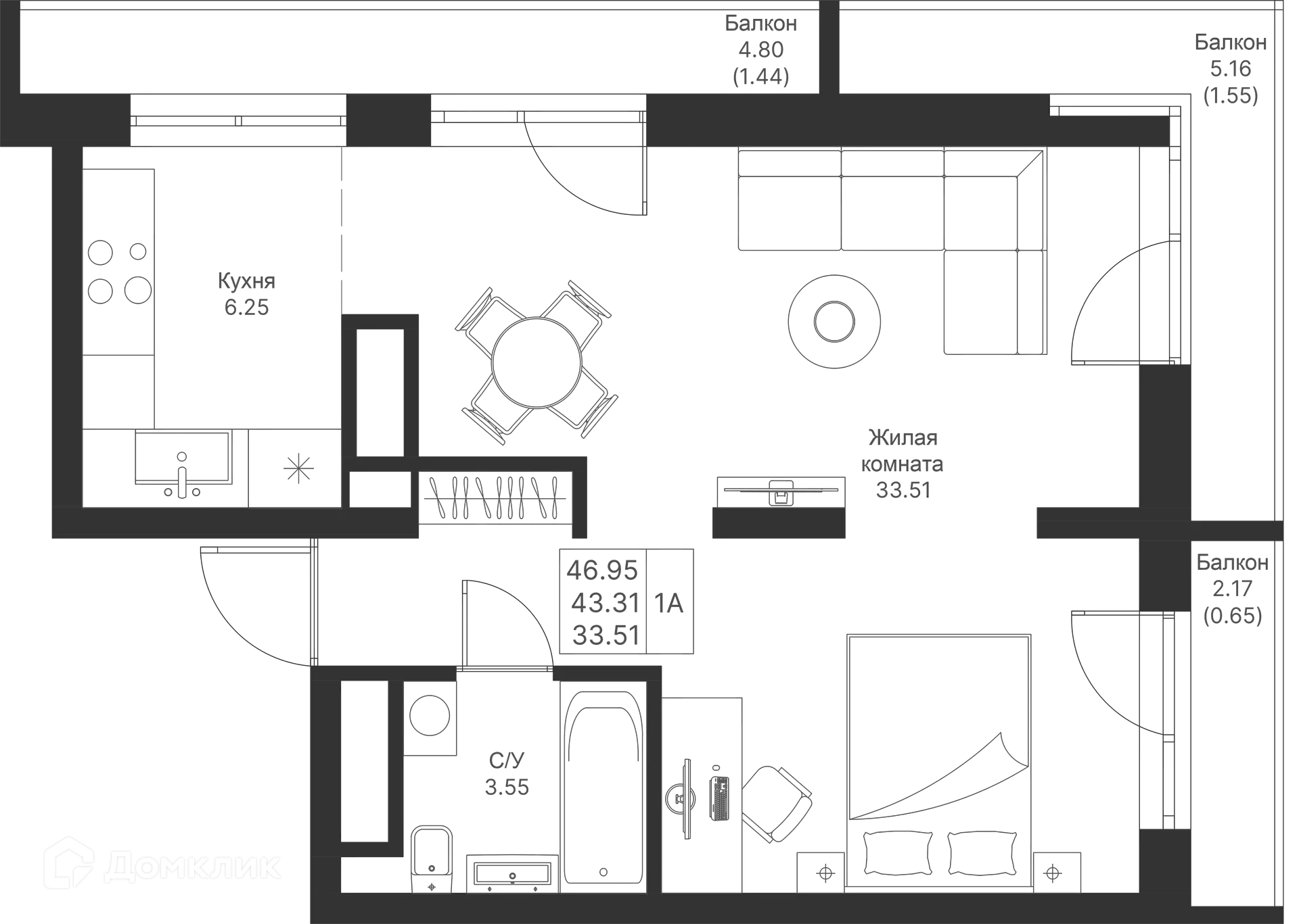Фото квартиры в ЖК Мой Ритм