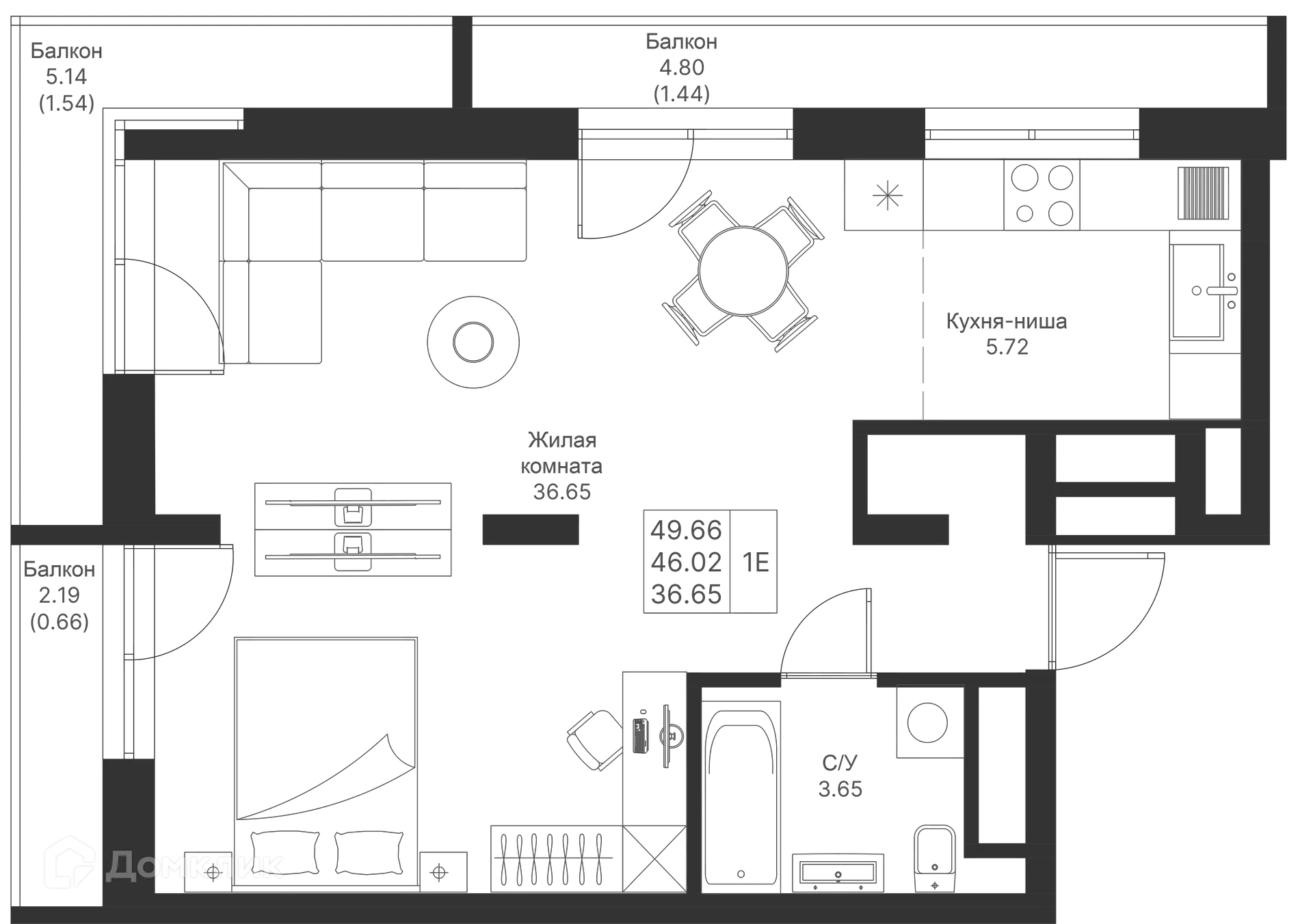 Фото квартиры в ЖК Мой Ритм