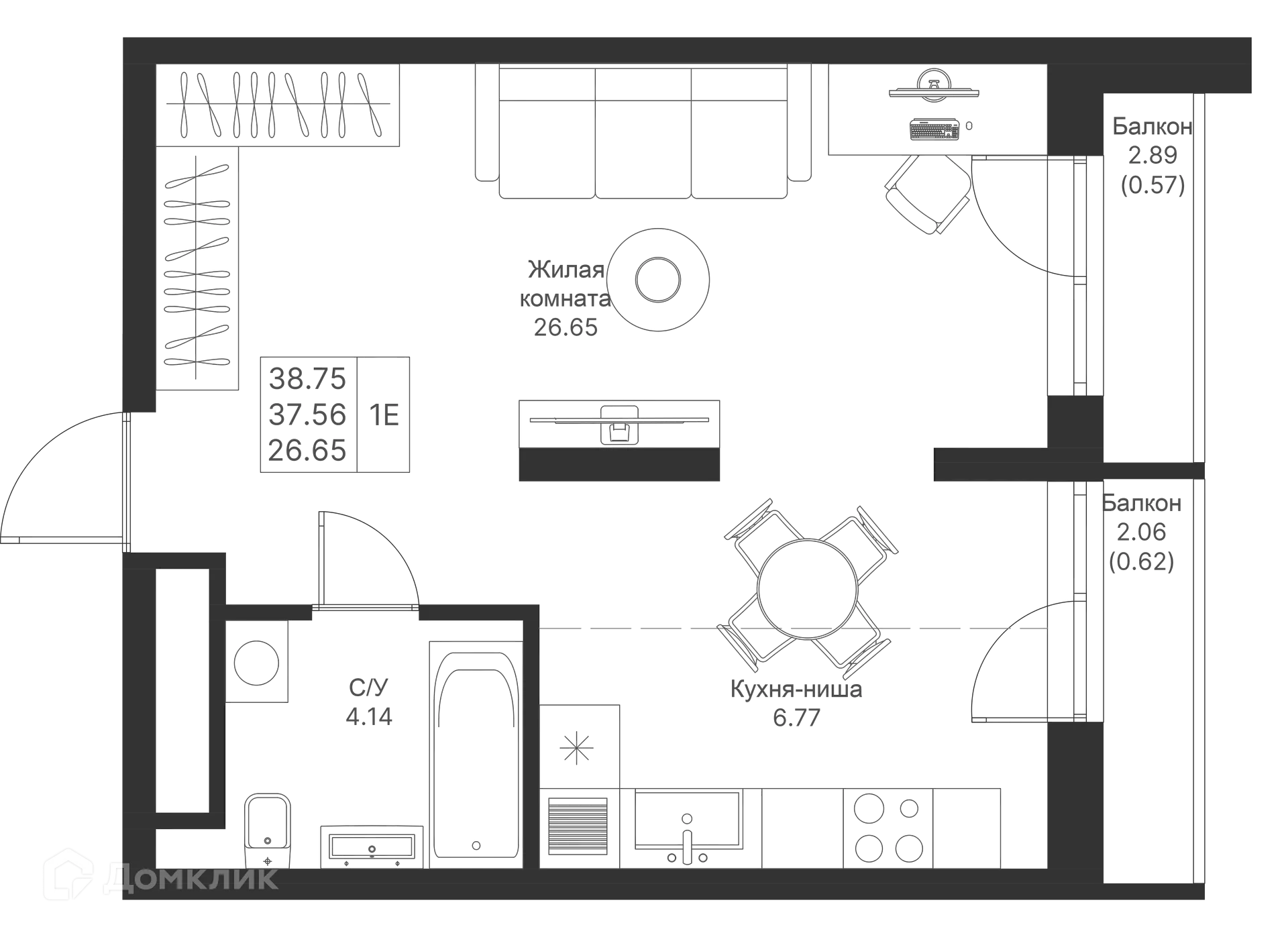 Фото квартиры в ЖК Мой Ритм
