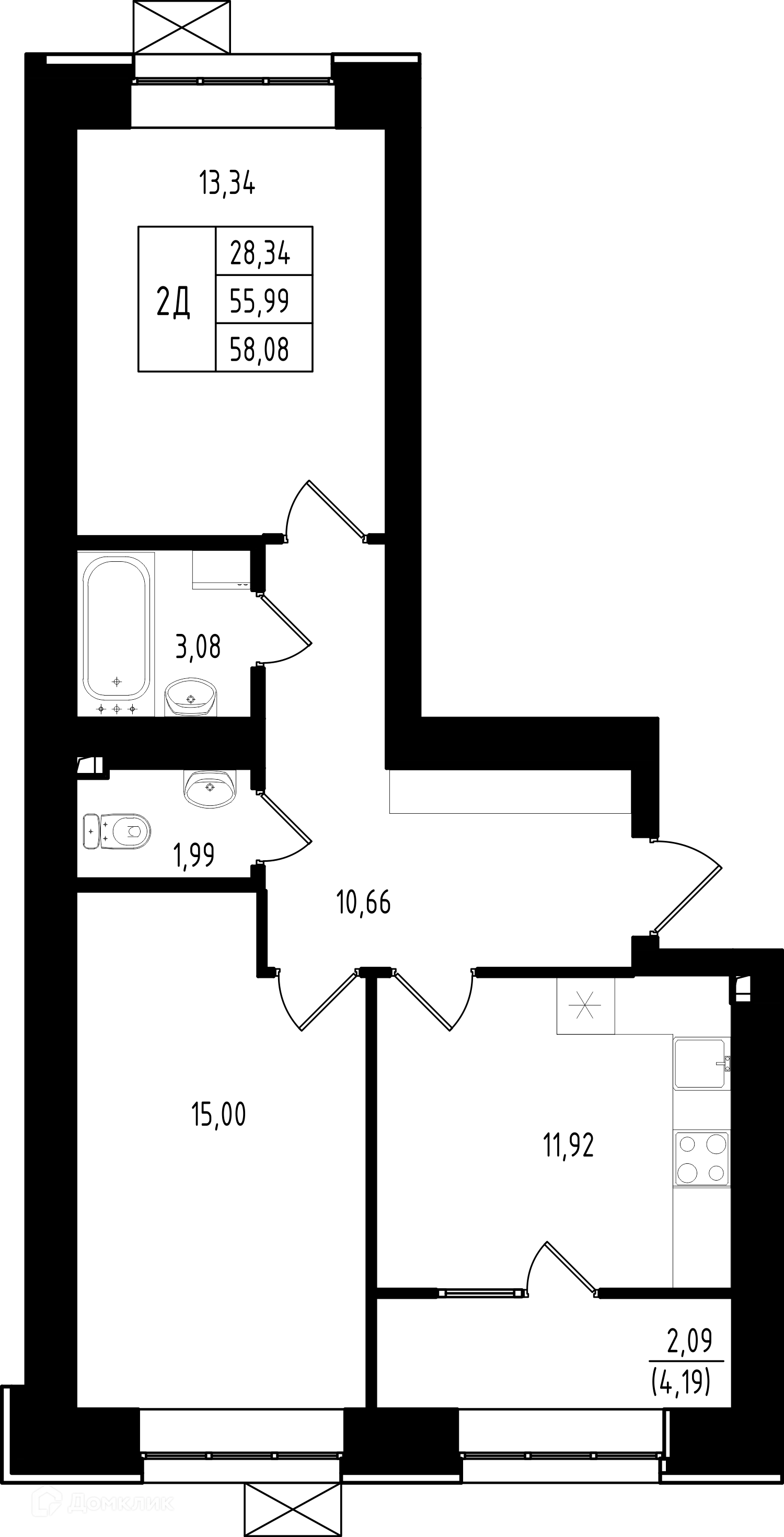 Фото квартиры в ЖК Династия