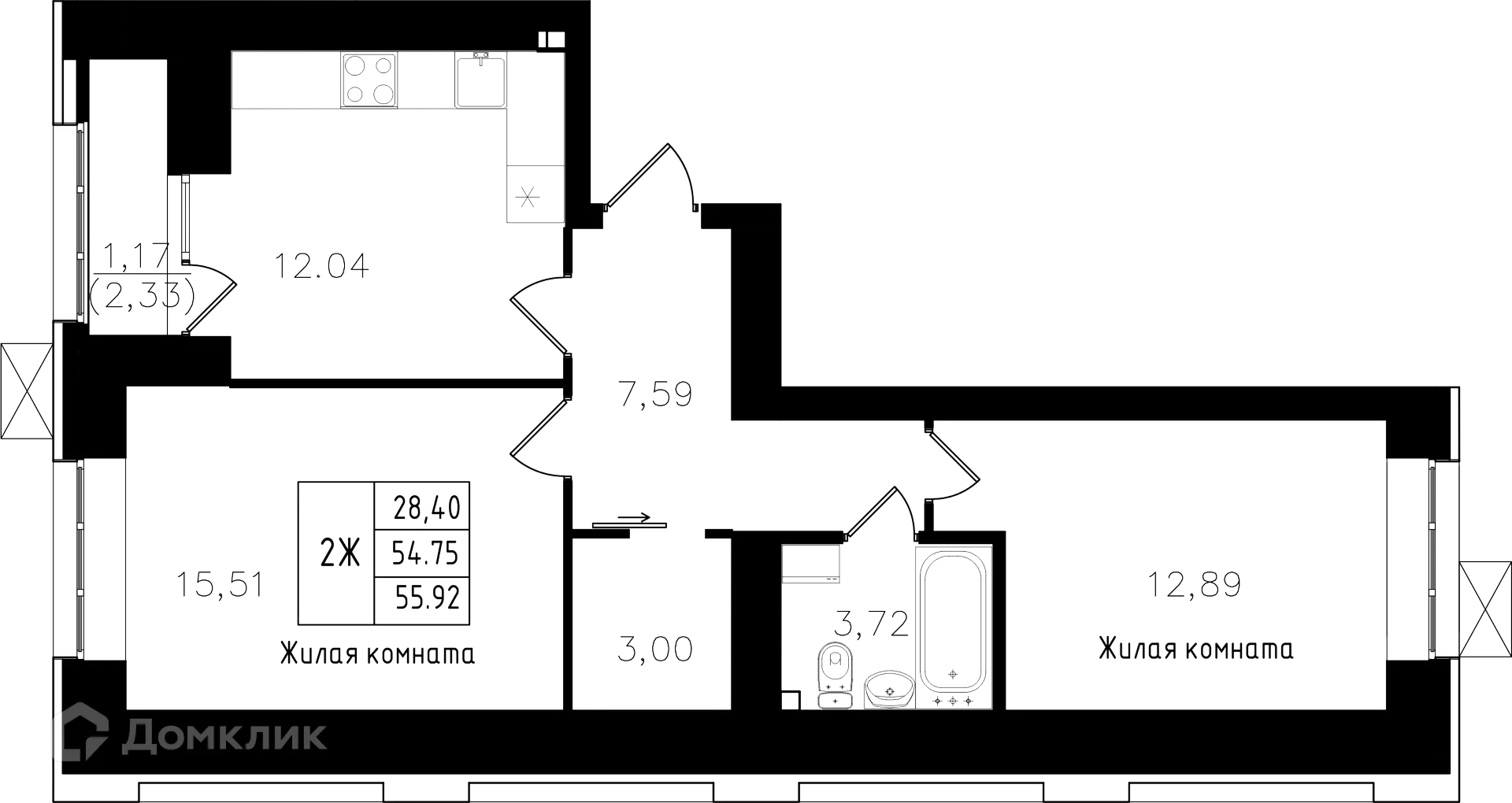 Фото квартиры в ЖК Династия