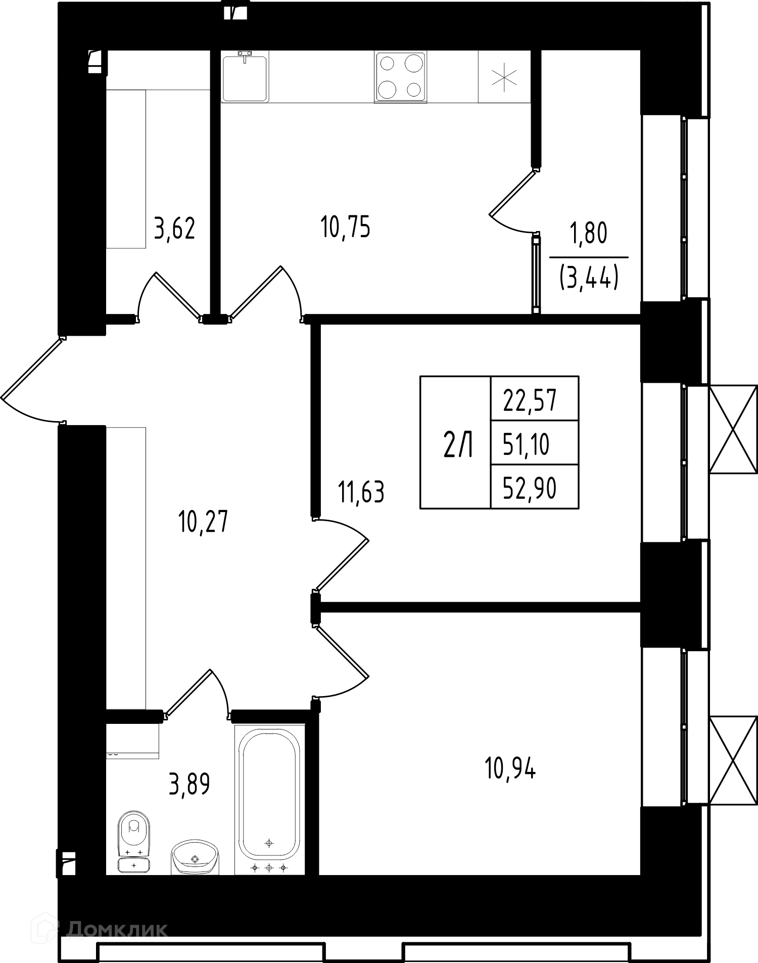 Фото квартиры в ЖК Династия