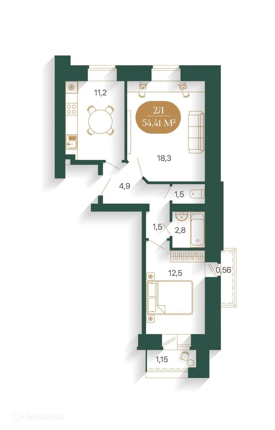 Фото квартиры в ЖК TERRA