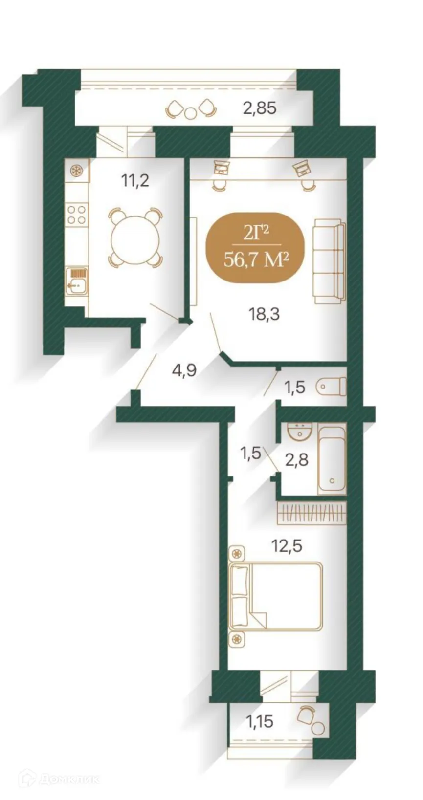 Фото квартиры в ЖК TERRA