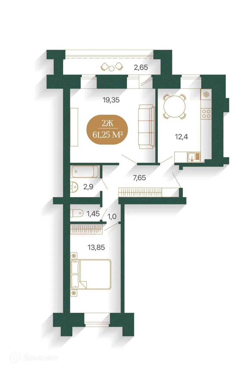 Фото квартиры в ЖК TERRA