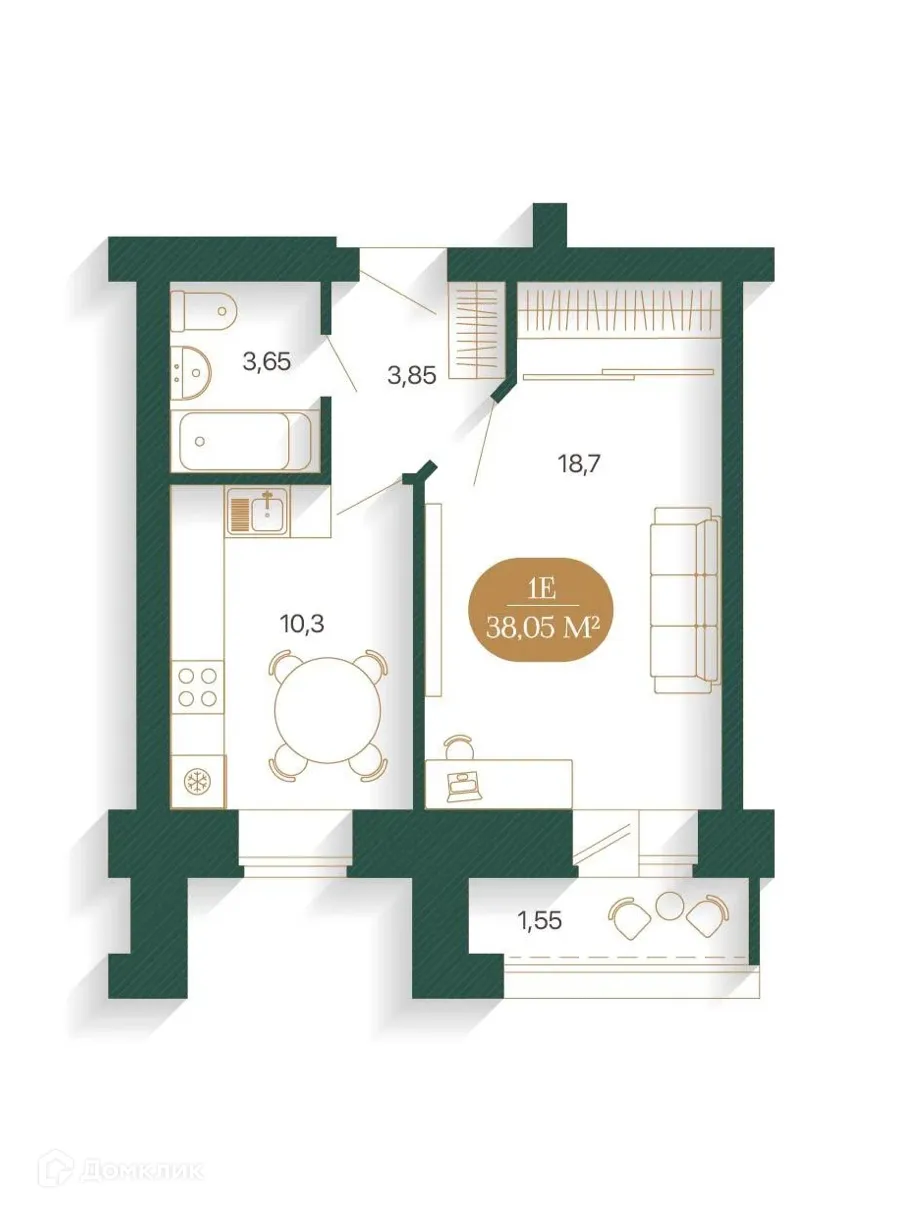 Фото квартиры в ЖК TERRA