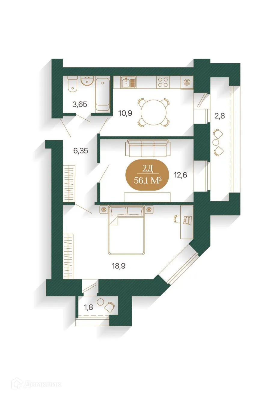 Фото квартиры в ЖК TERRA