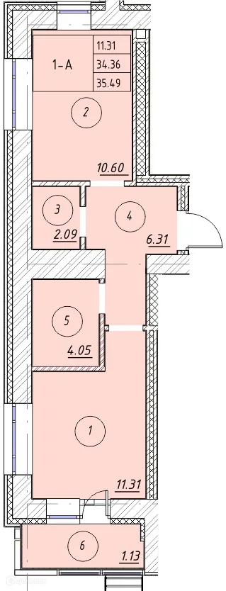 Фото квартиры в ЖК "Ометьевский Парк"