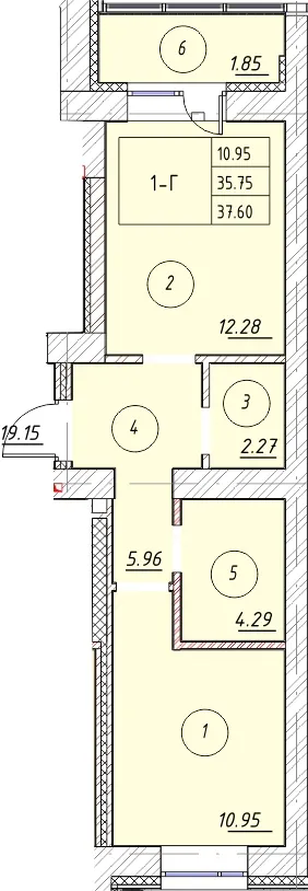 Фото квартиры в ЖК "Ометьевский Парк"