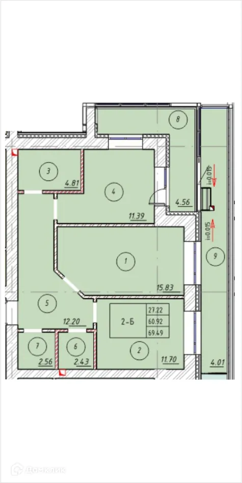 Фото квартиры в ЖК "Ометьевский Парк"