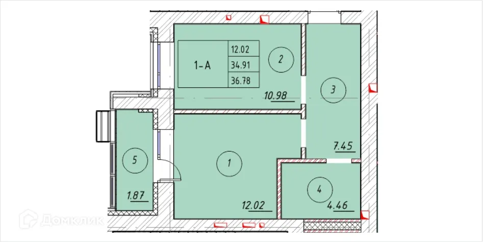 Фото квартиры в ЖК "Ометьевский Парк"